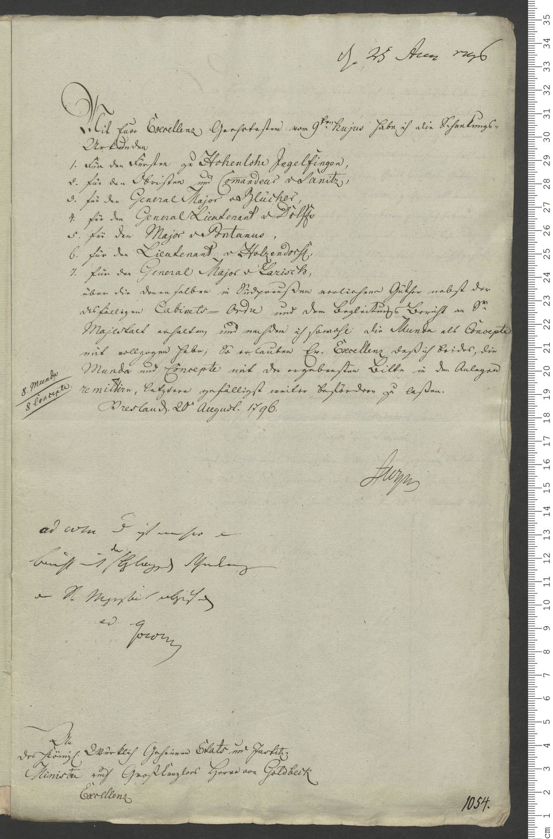 Manuscript page 21 of letter 1