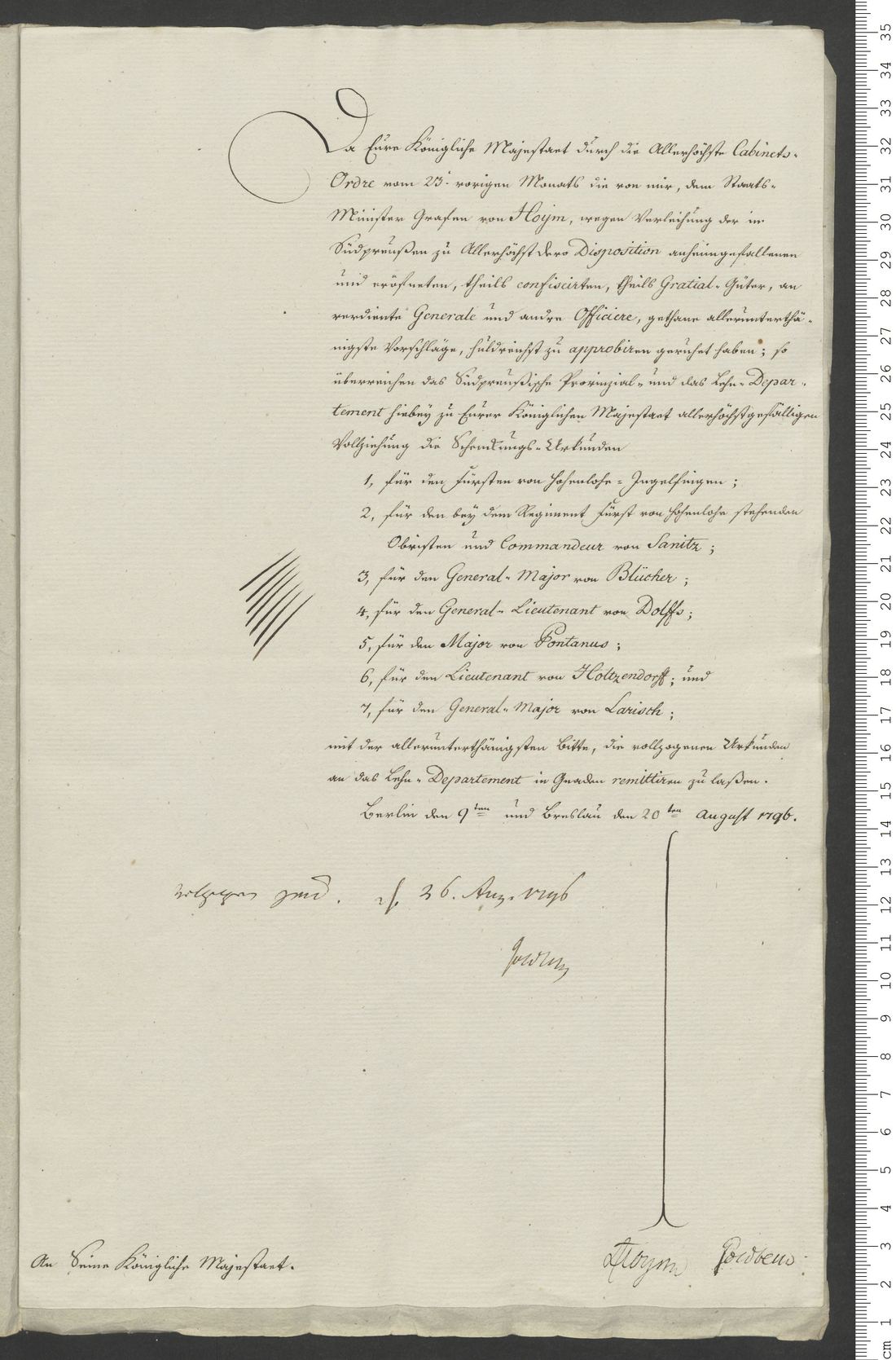Manuscript page 22 of letter 1