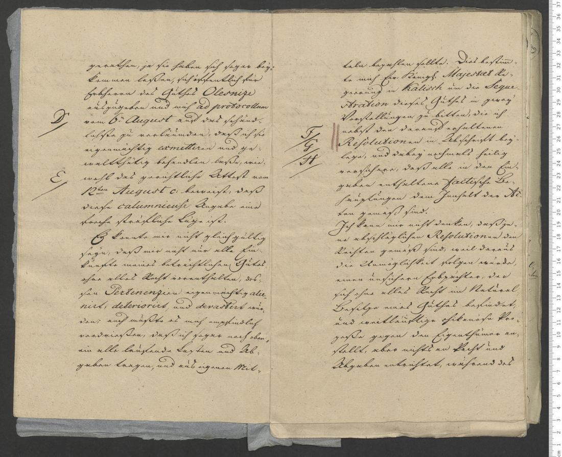 Manuscript page 5 of letter 1