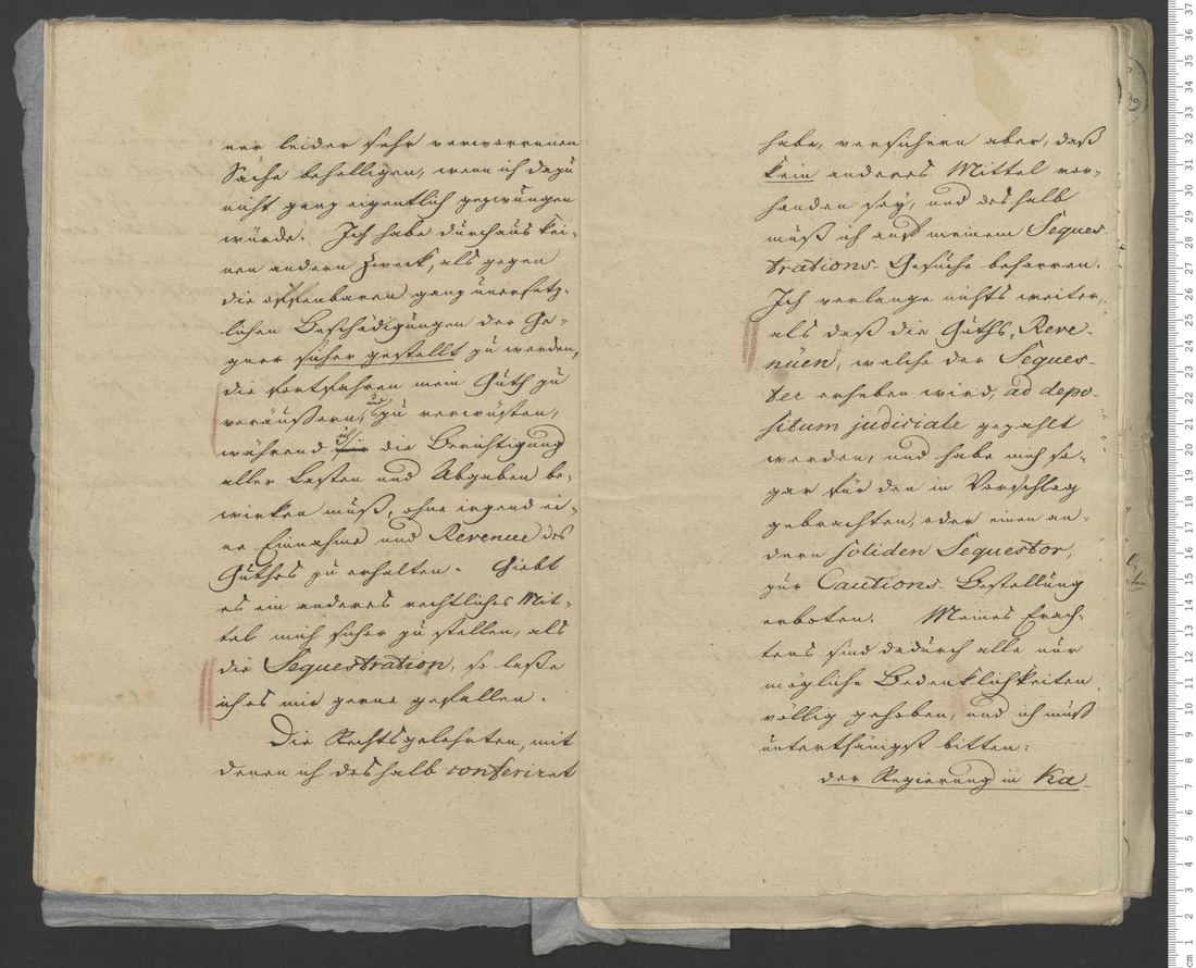 Manuscript page 15 of letter 1