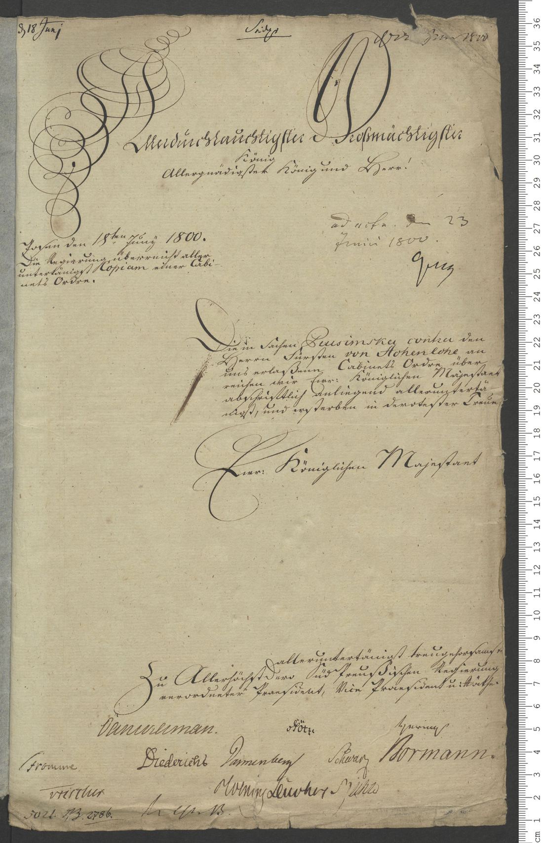 Manuscript page 1 of letter 1