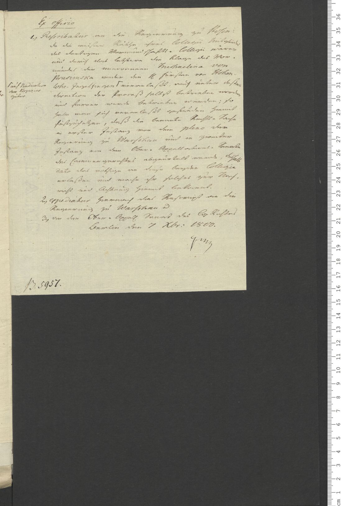 Manuscript page 1 of letter 7