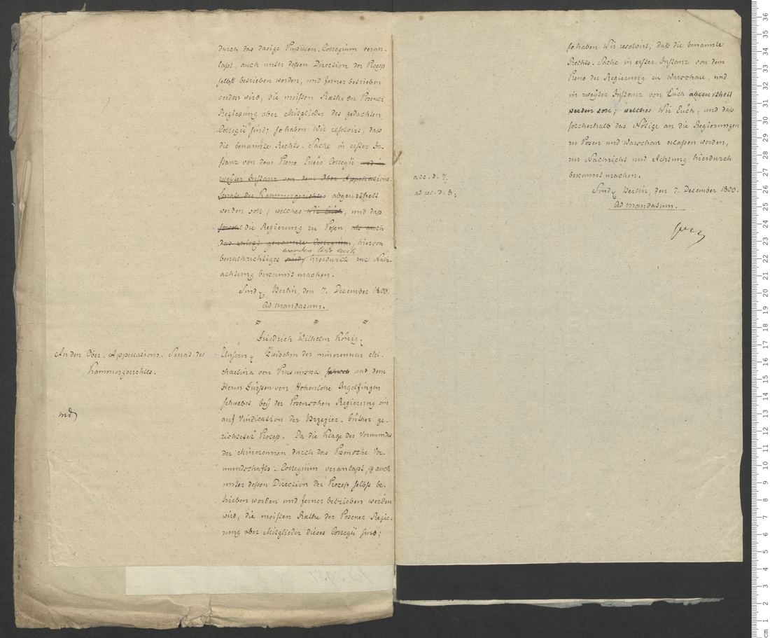 Manuscript page 1 of letter 10