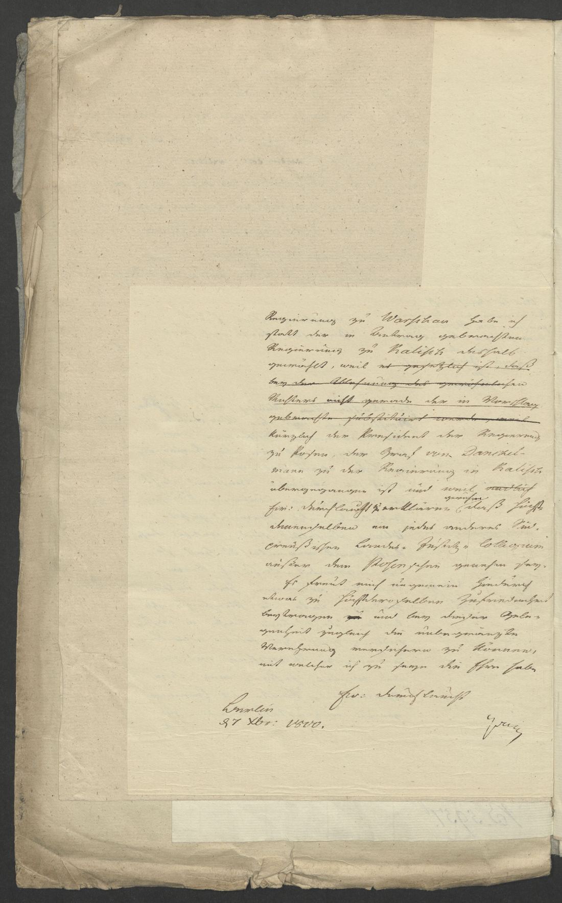 Manuscript page 2 of letter 11