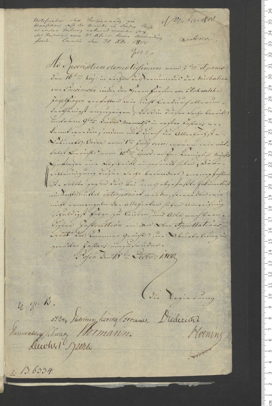 Manuscript page 1 of letter 12