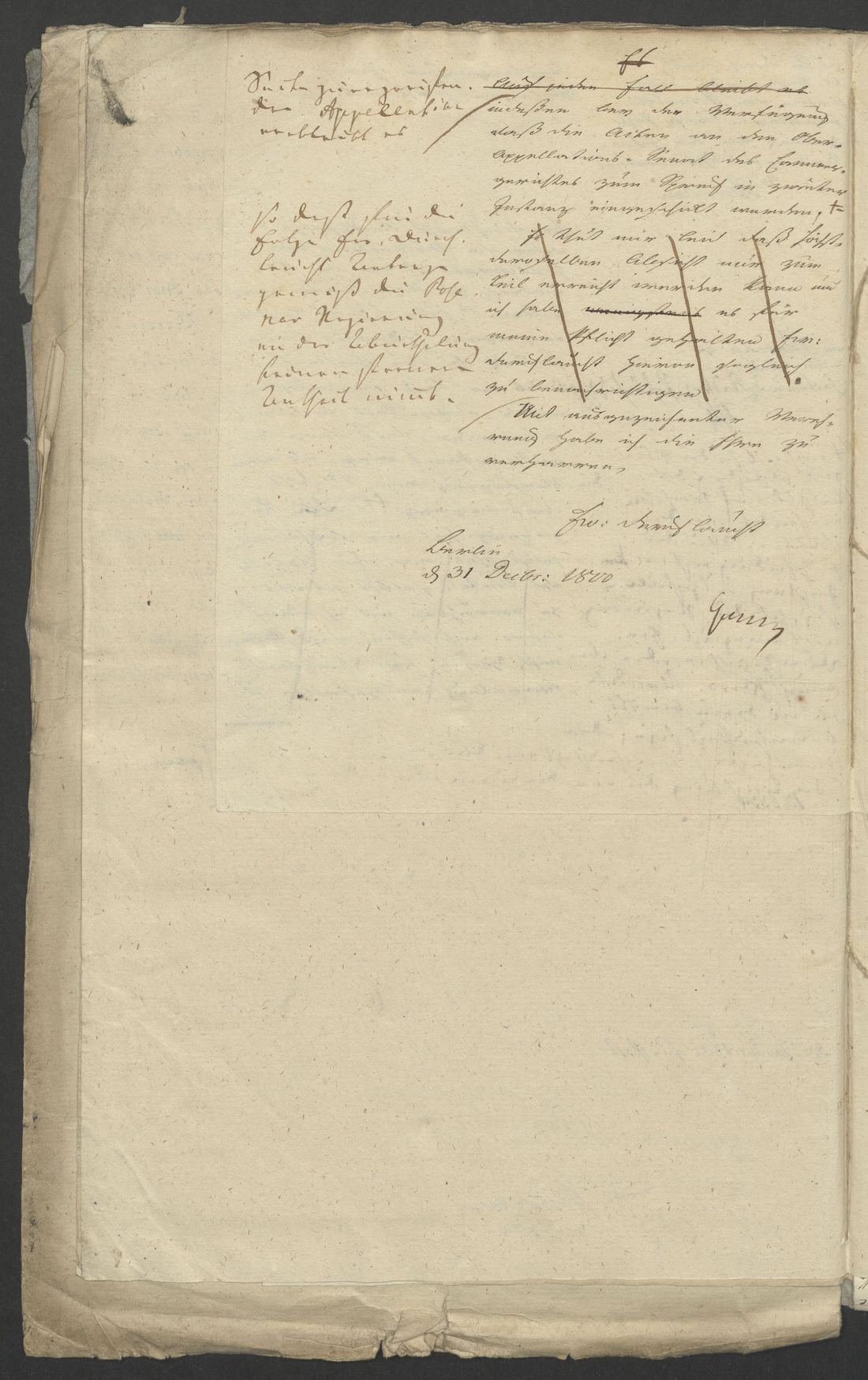 Manuscript page 2 of letter 14