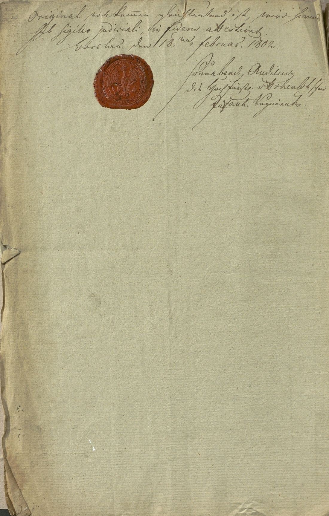 Manuscript page 4 of letter 4