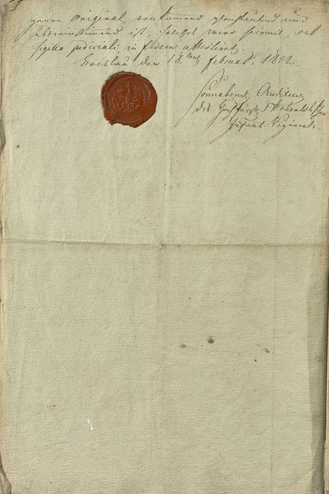 Manuscript page 4 of letter 6