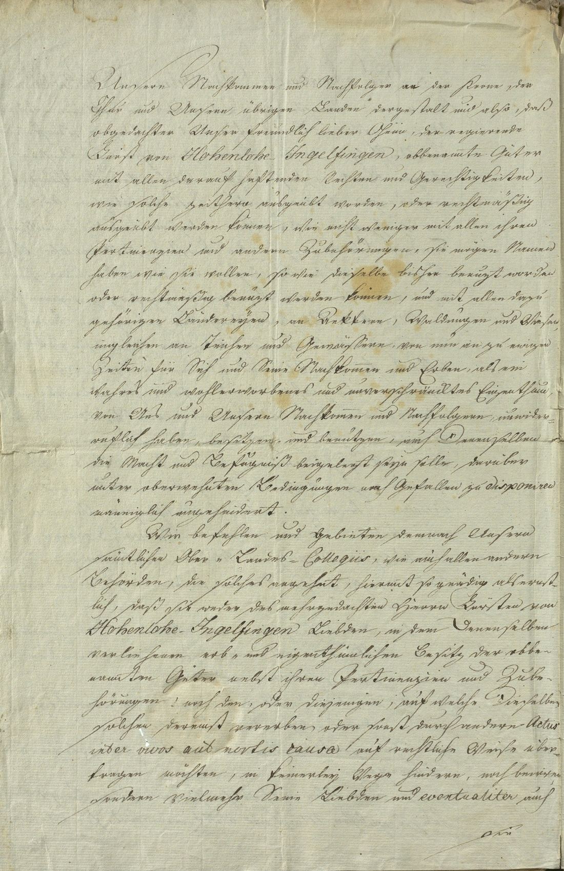 Manuscript page 2 of letter 8