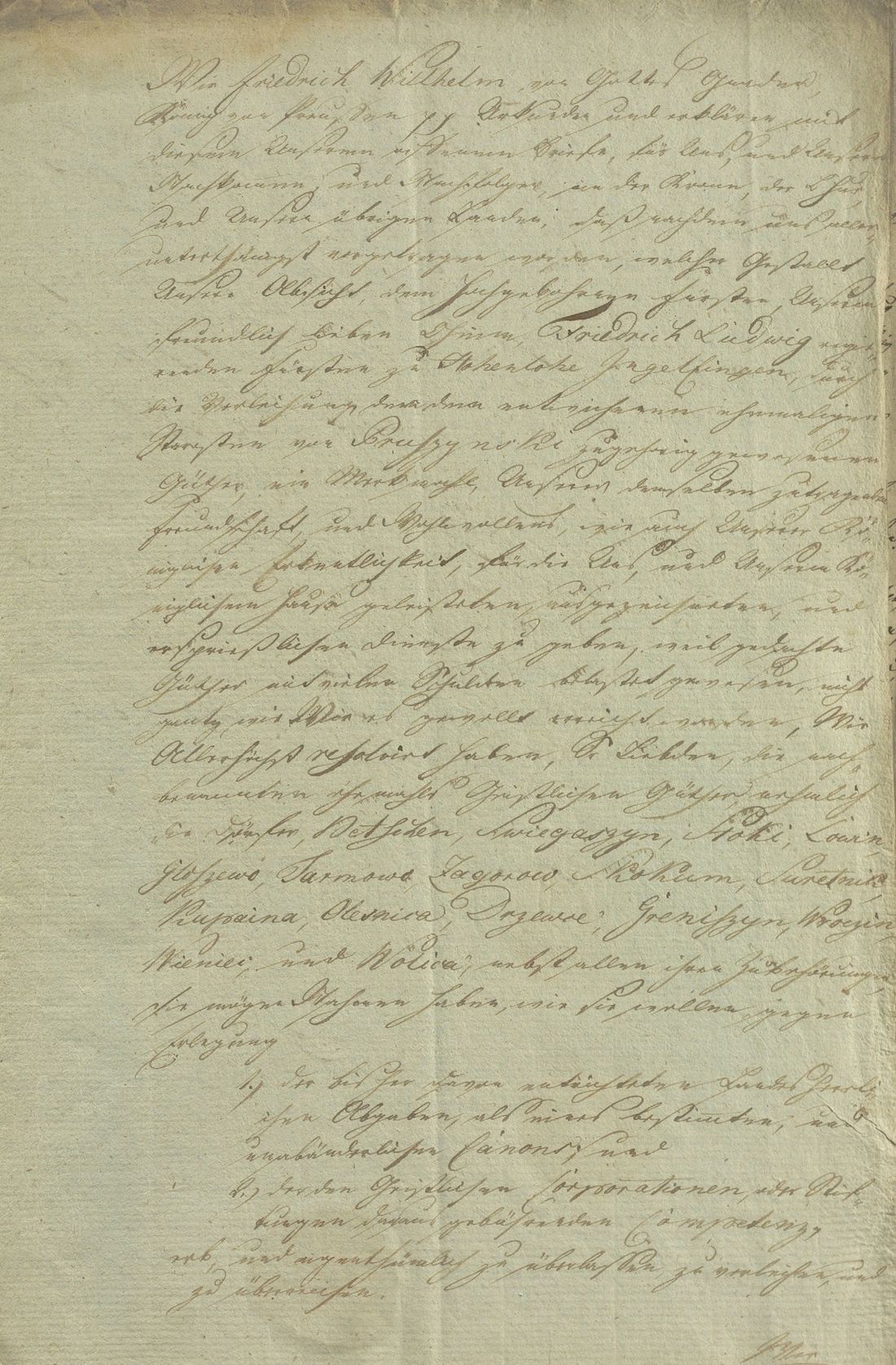 Manuscript page 1 of letter 9
