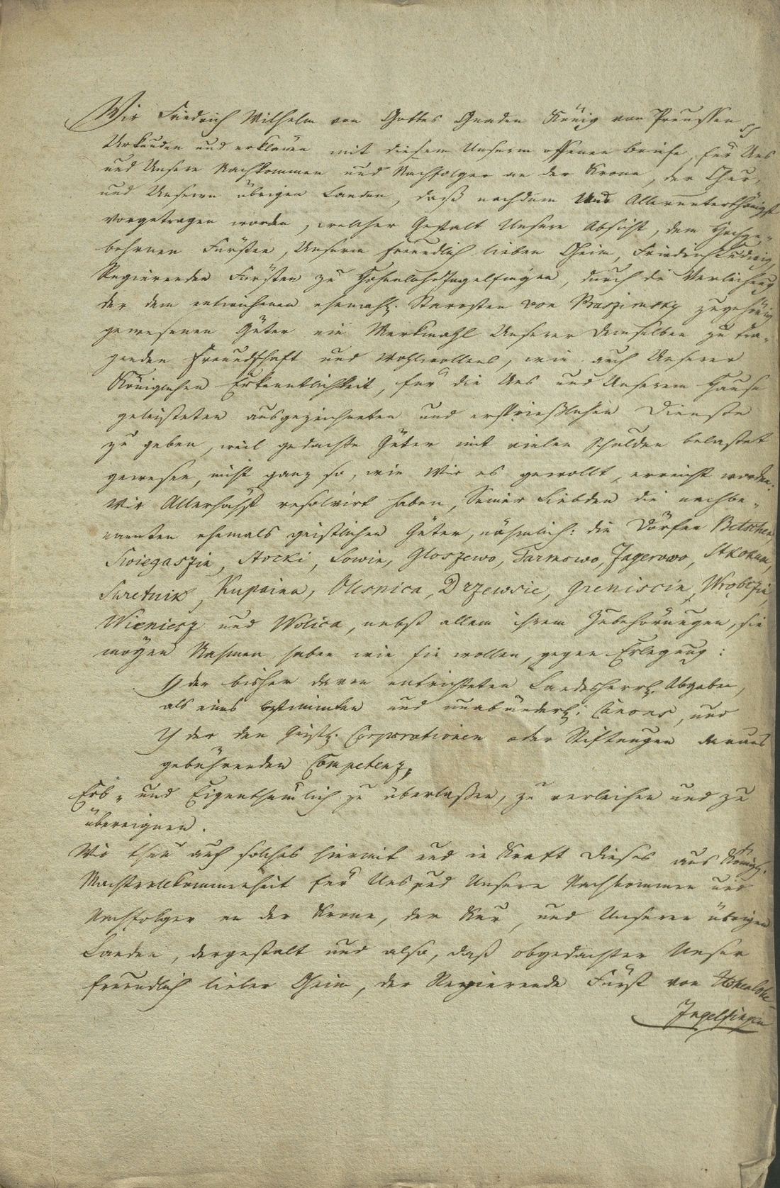 Manuscript page 1 of letter 10