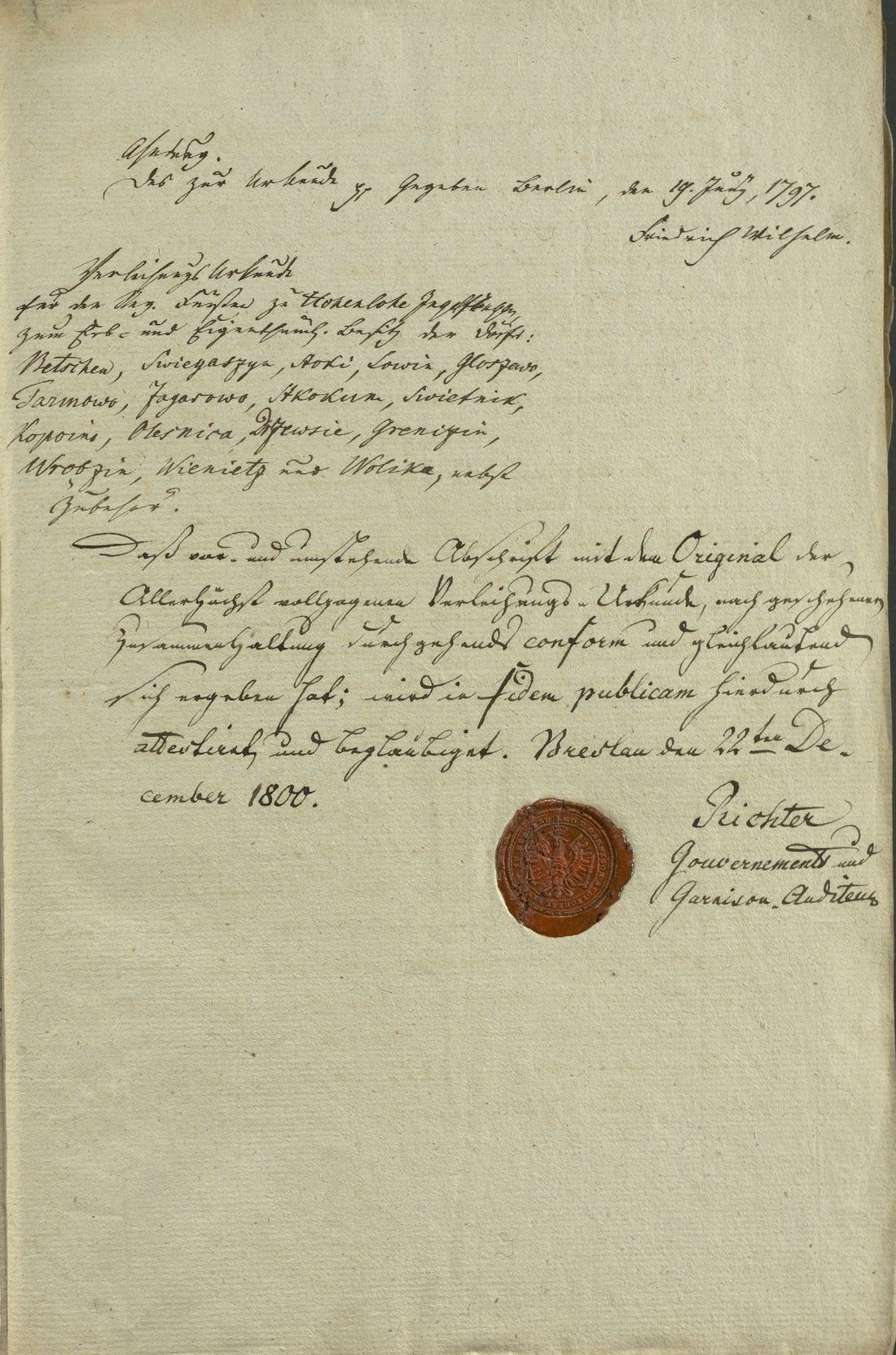 Manuscript page 3 of letter 10