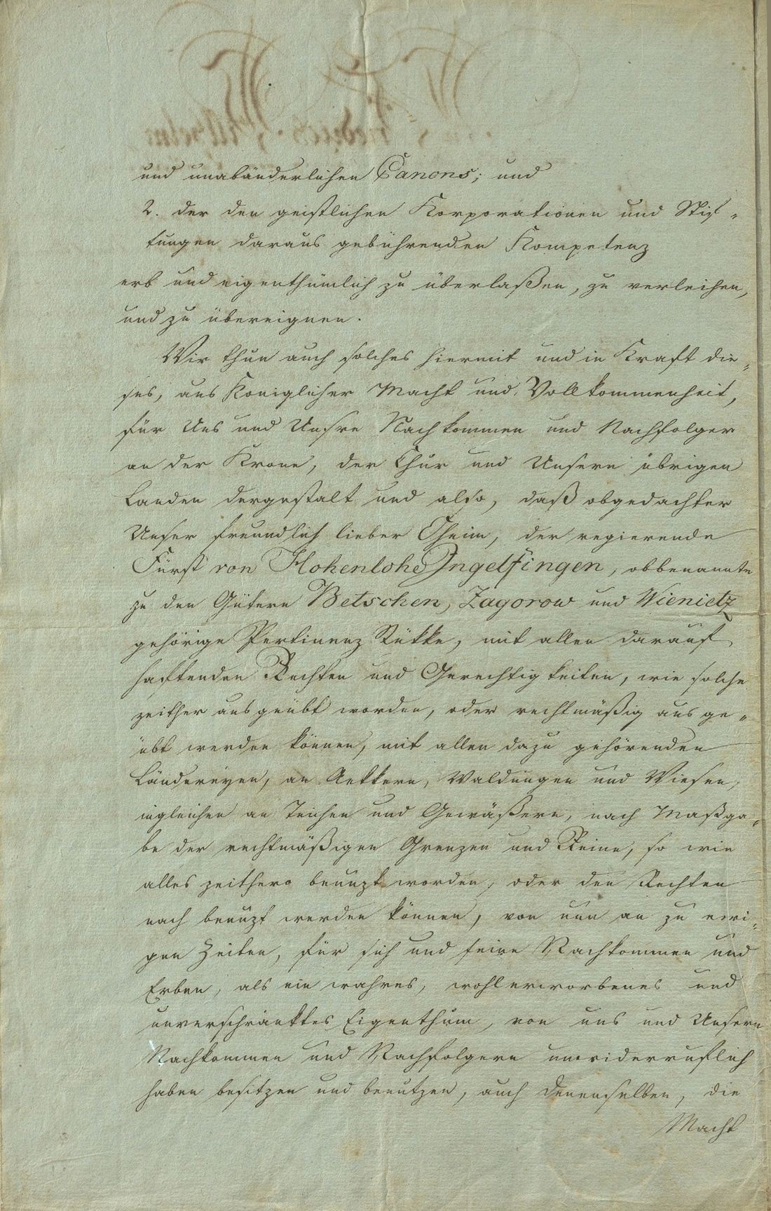 Manuscript page 2 of letter 11