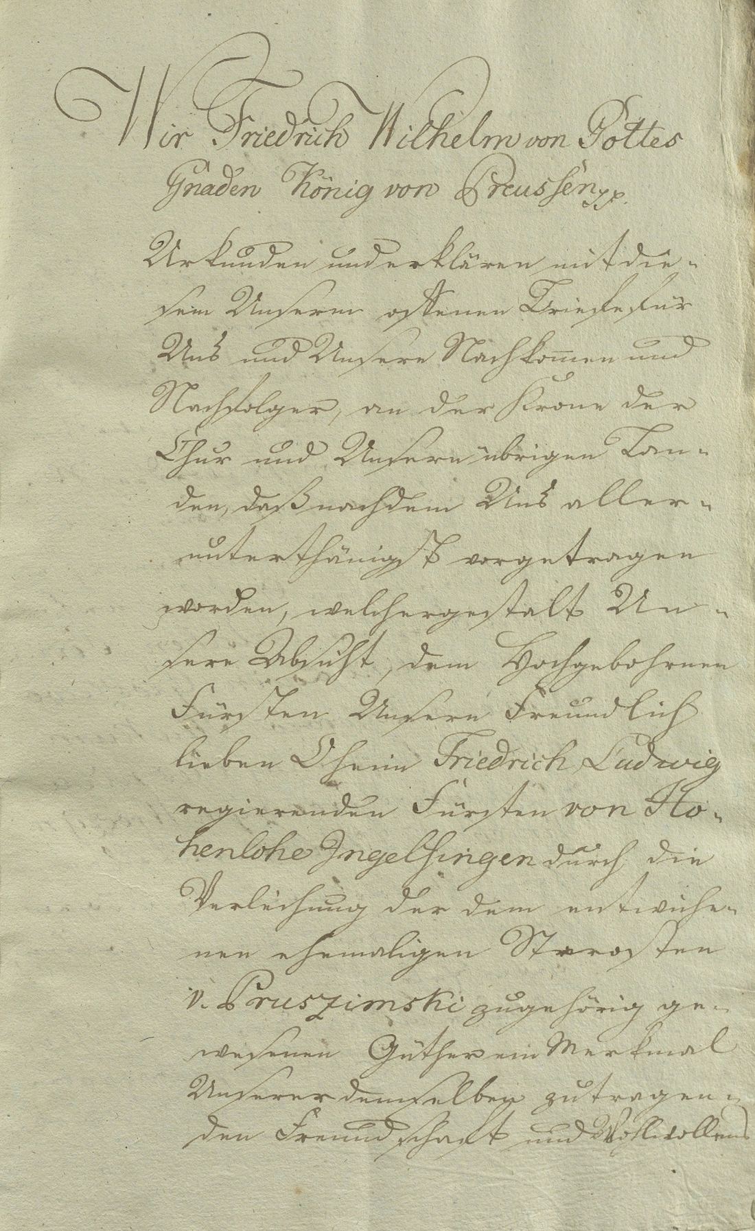 Manuscript page 1 of letter 17