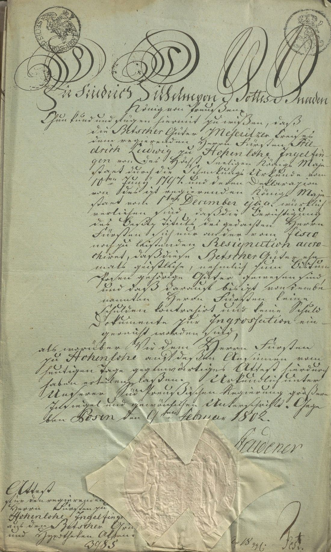 Manuscript page 1 of letter 27