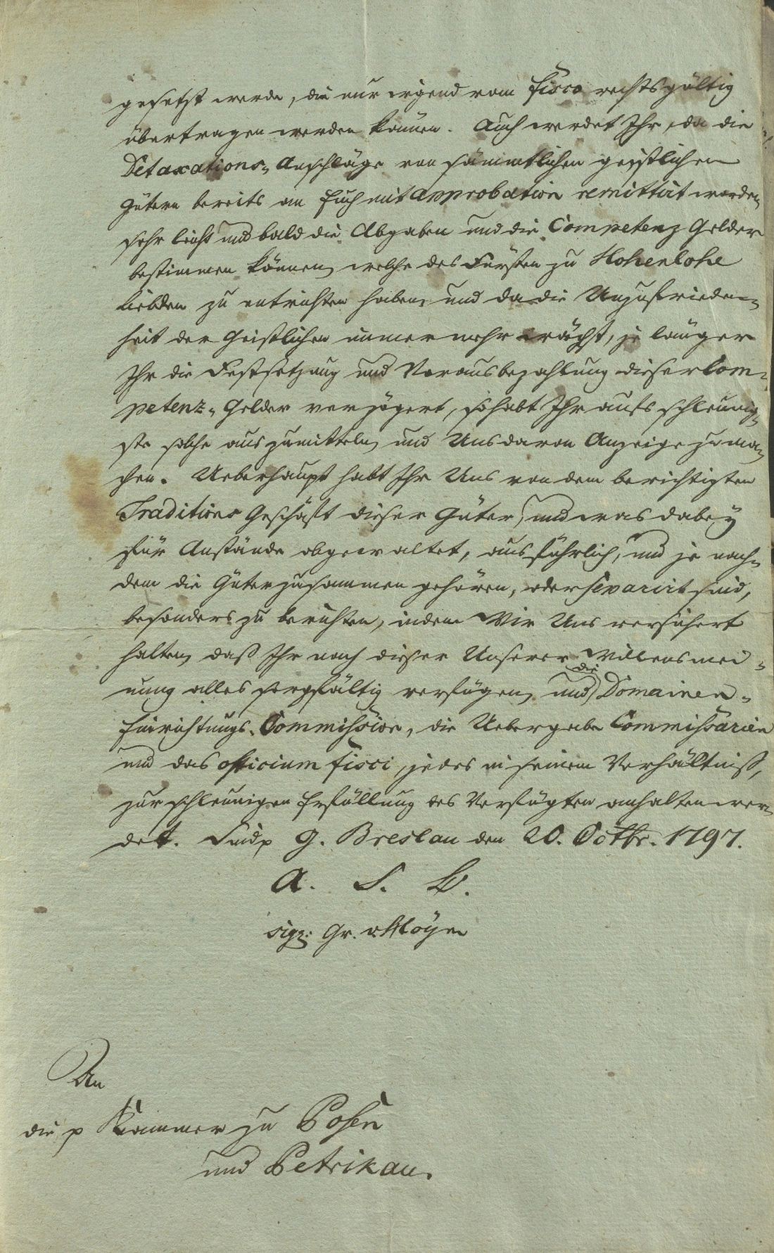 Manuscript page 3 of letter 40