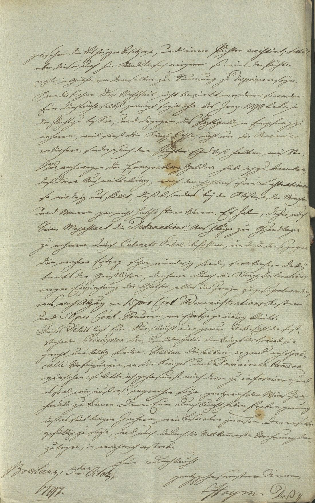 Manuscript page 3 of letter 41