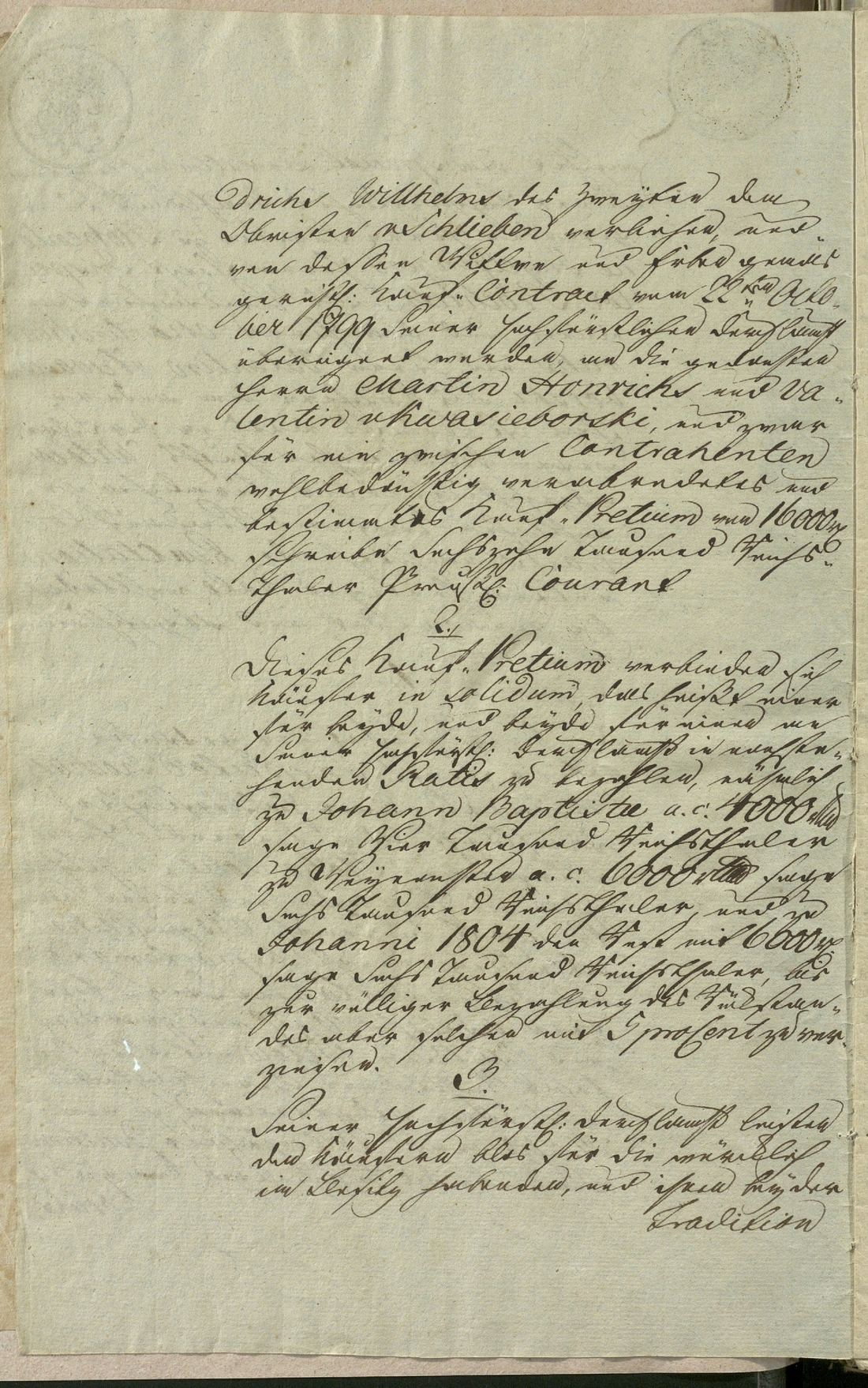 Manuscript page 2 of letter 2