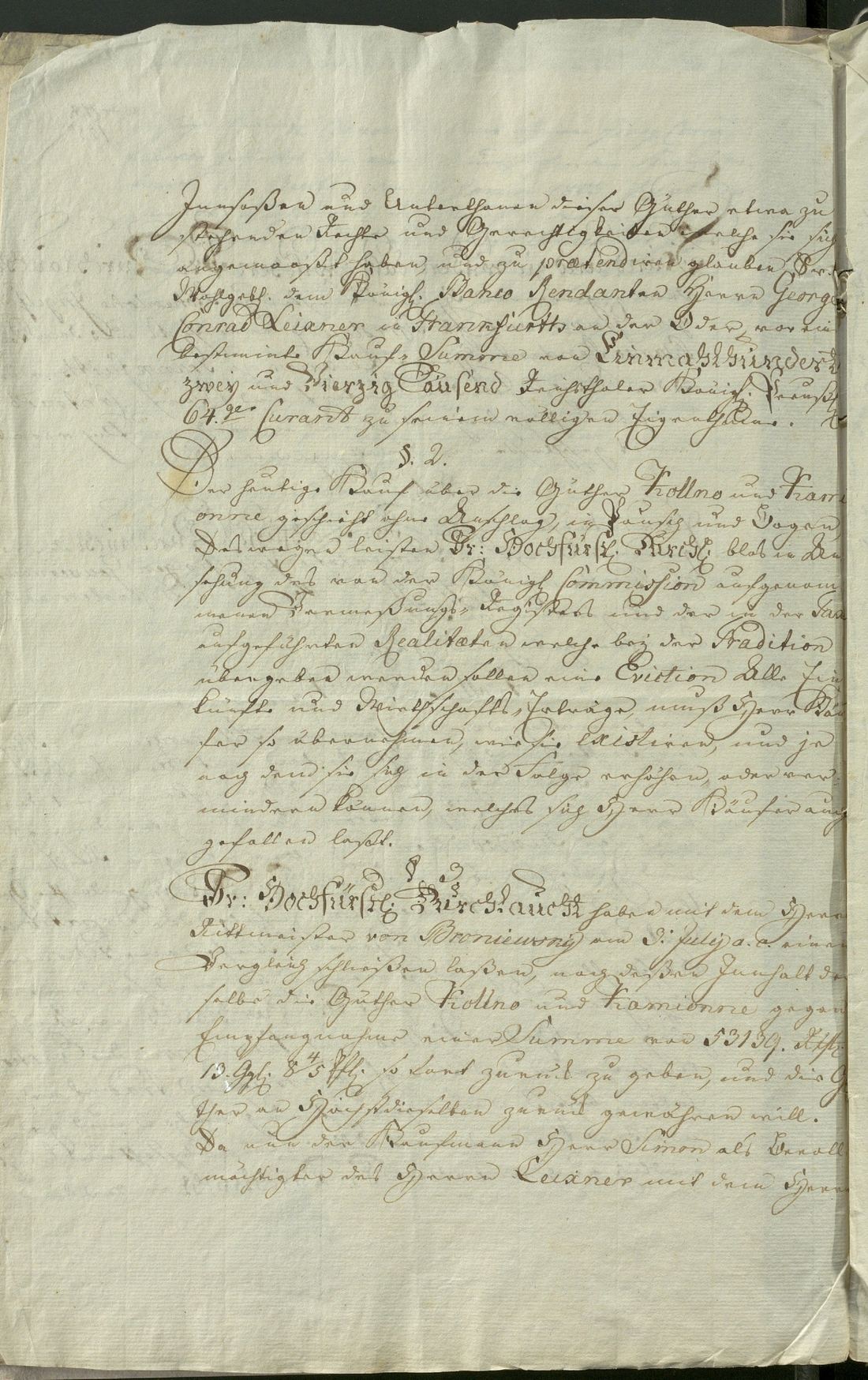 Manuscript page 2 of letter 5