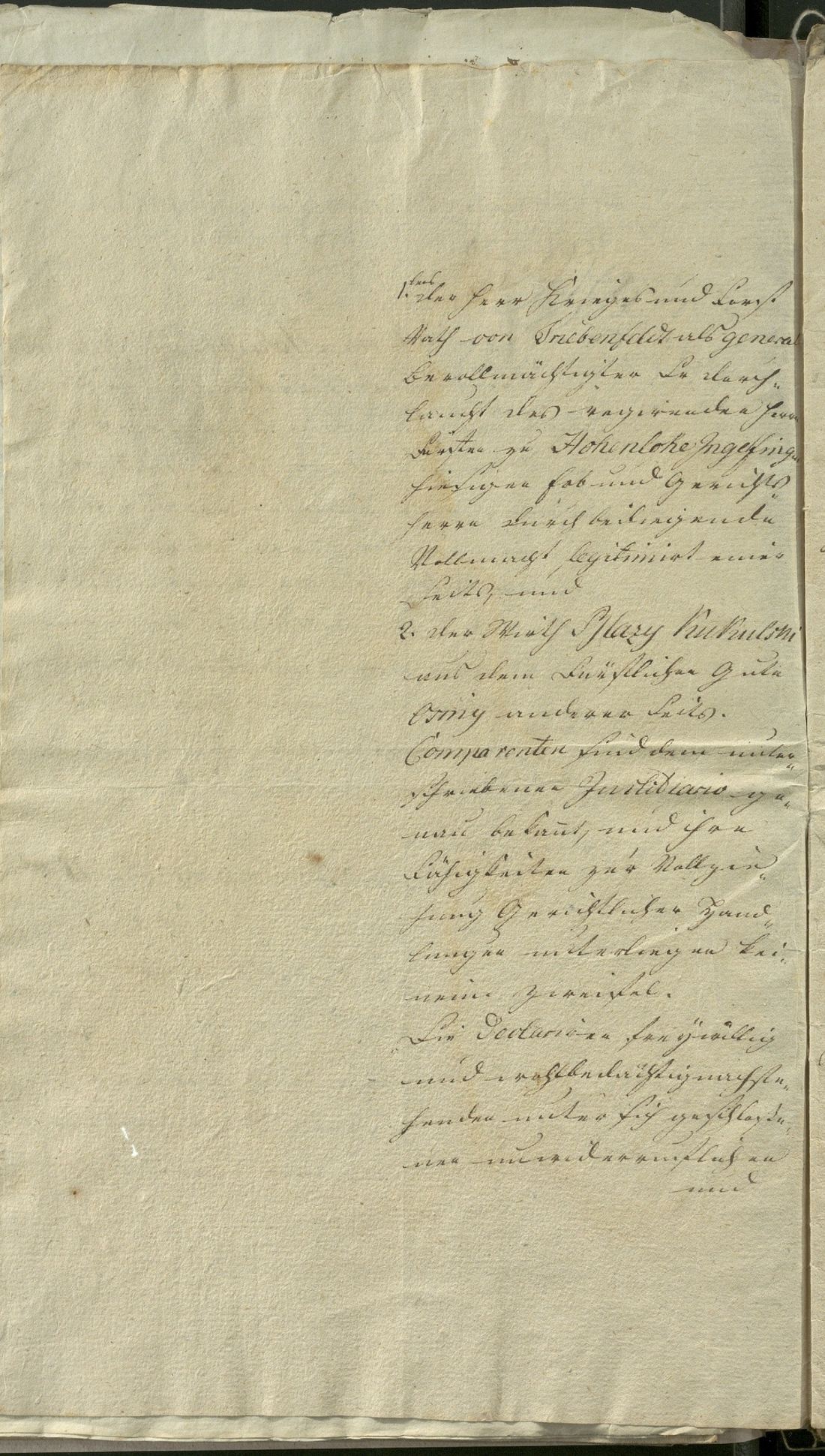 Manuscript page 2 of letter 6