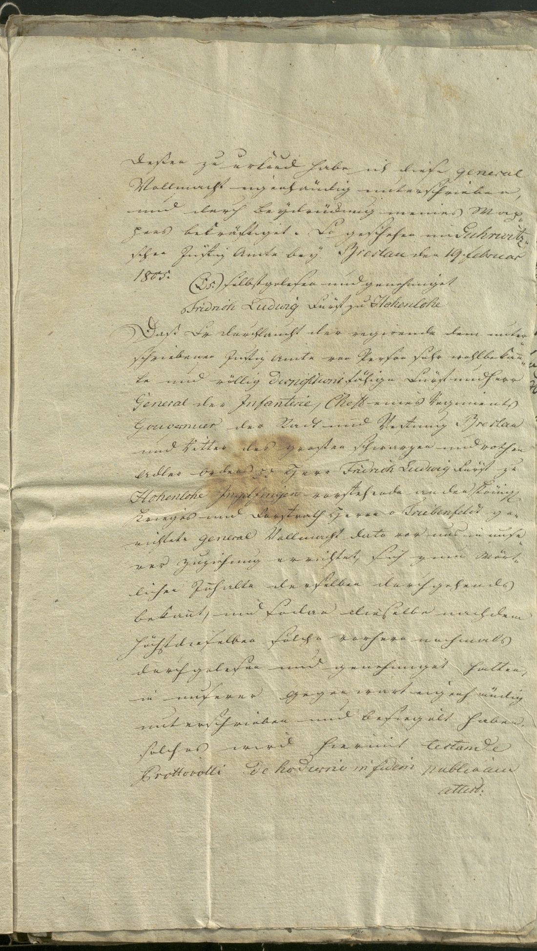 Manuscript page 13 of letter 6