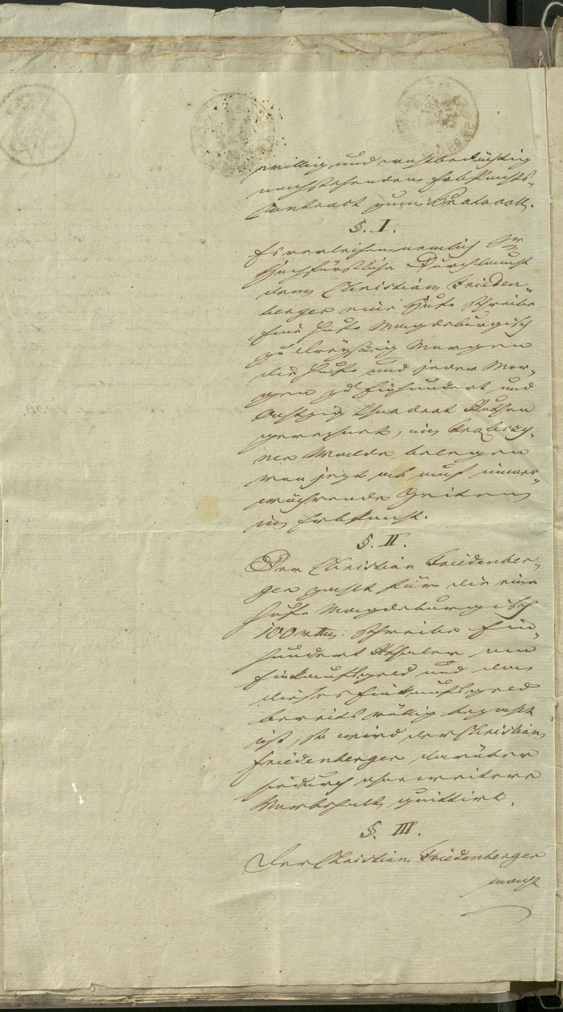 Manuscript page 2 of letter 8