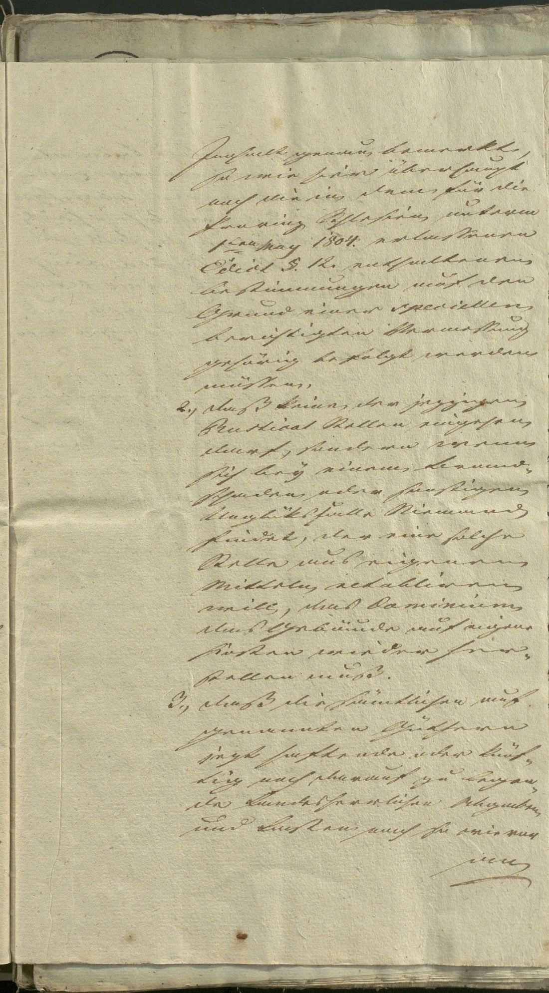 Manuscript page 19 of letter 8