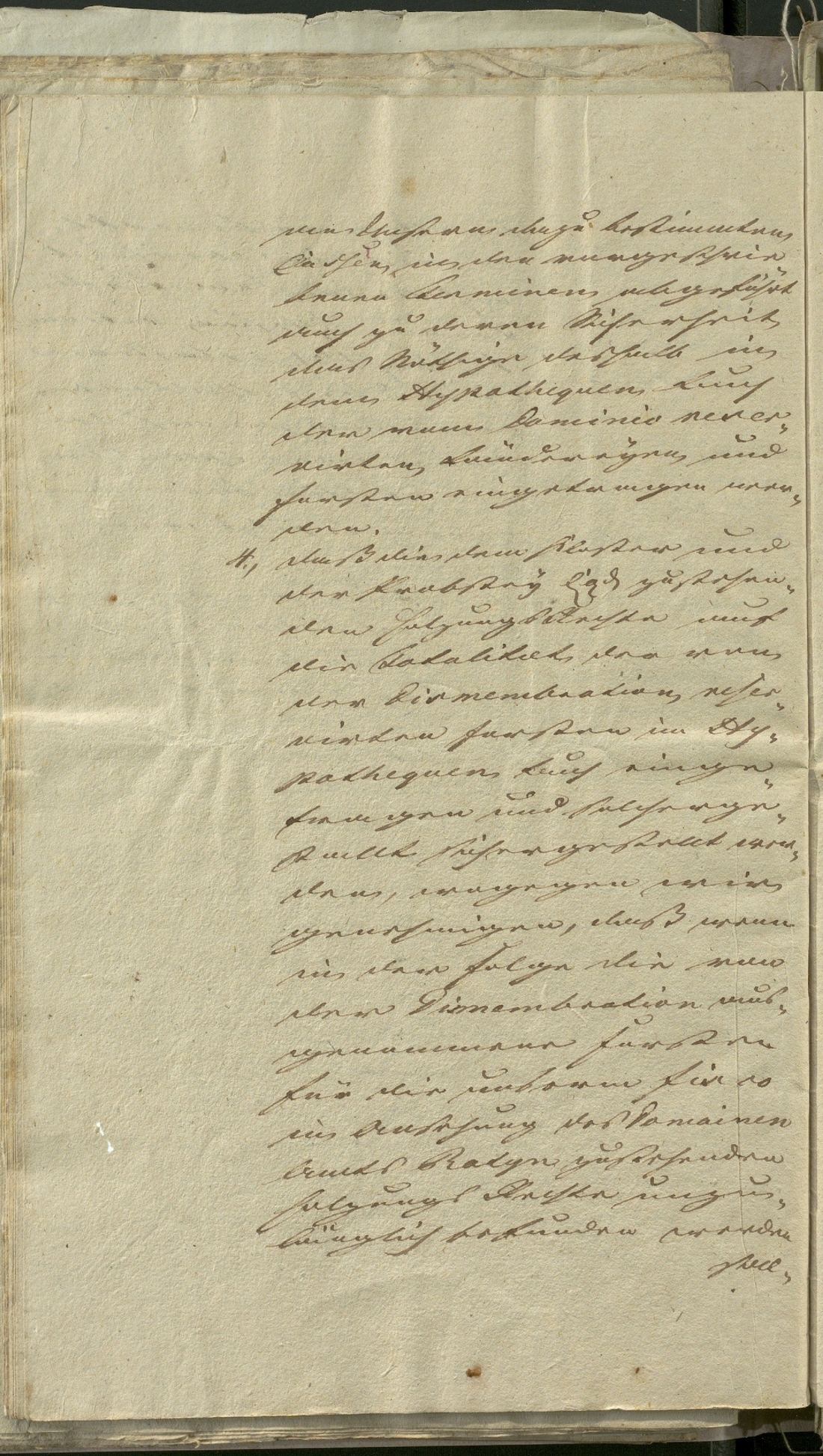 Manuscript page 20 of letter 8