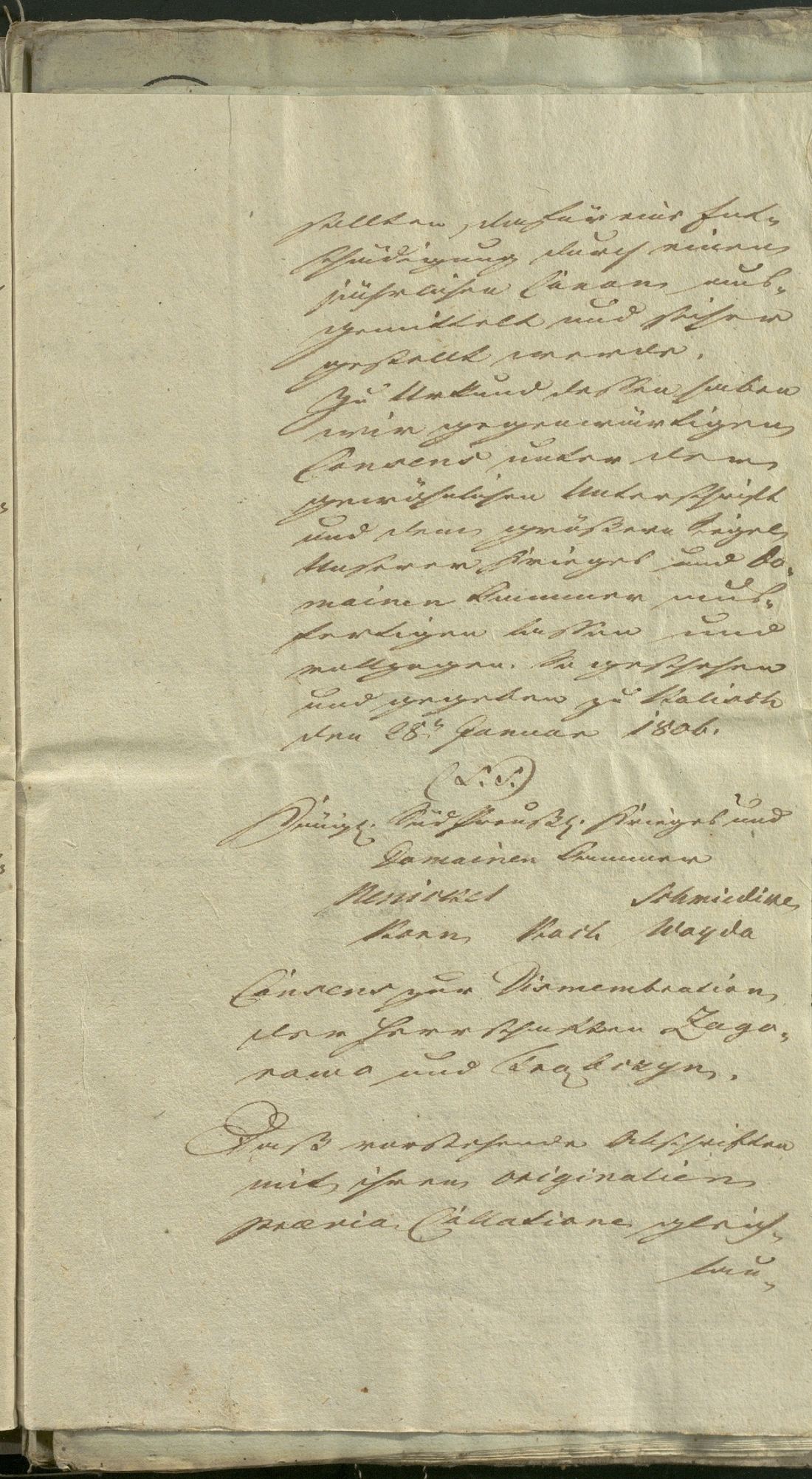 Manuscript page 21 of letter 8