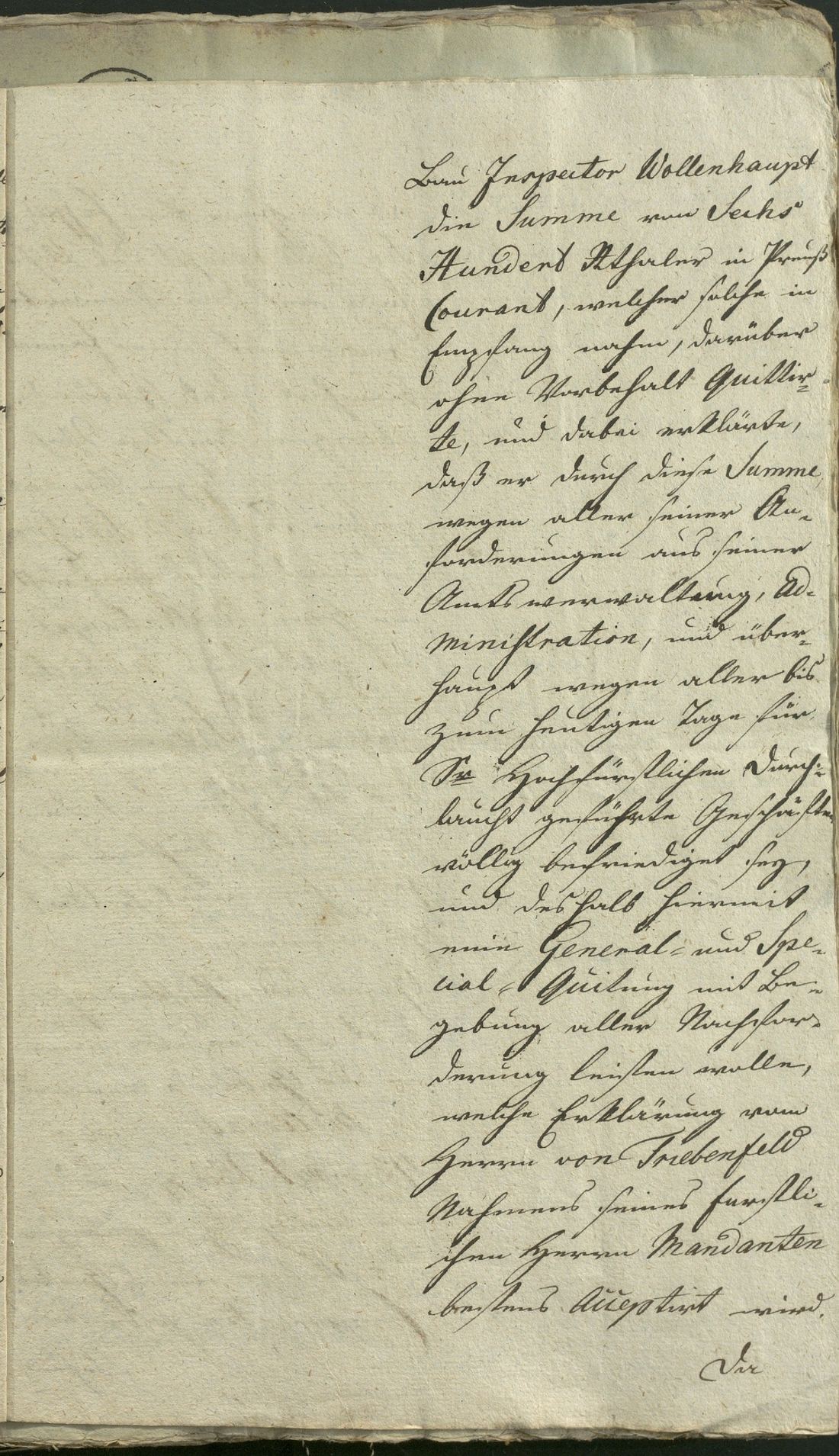 Manuscript page 13 of letter 10