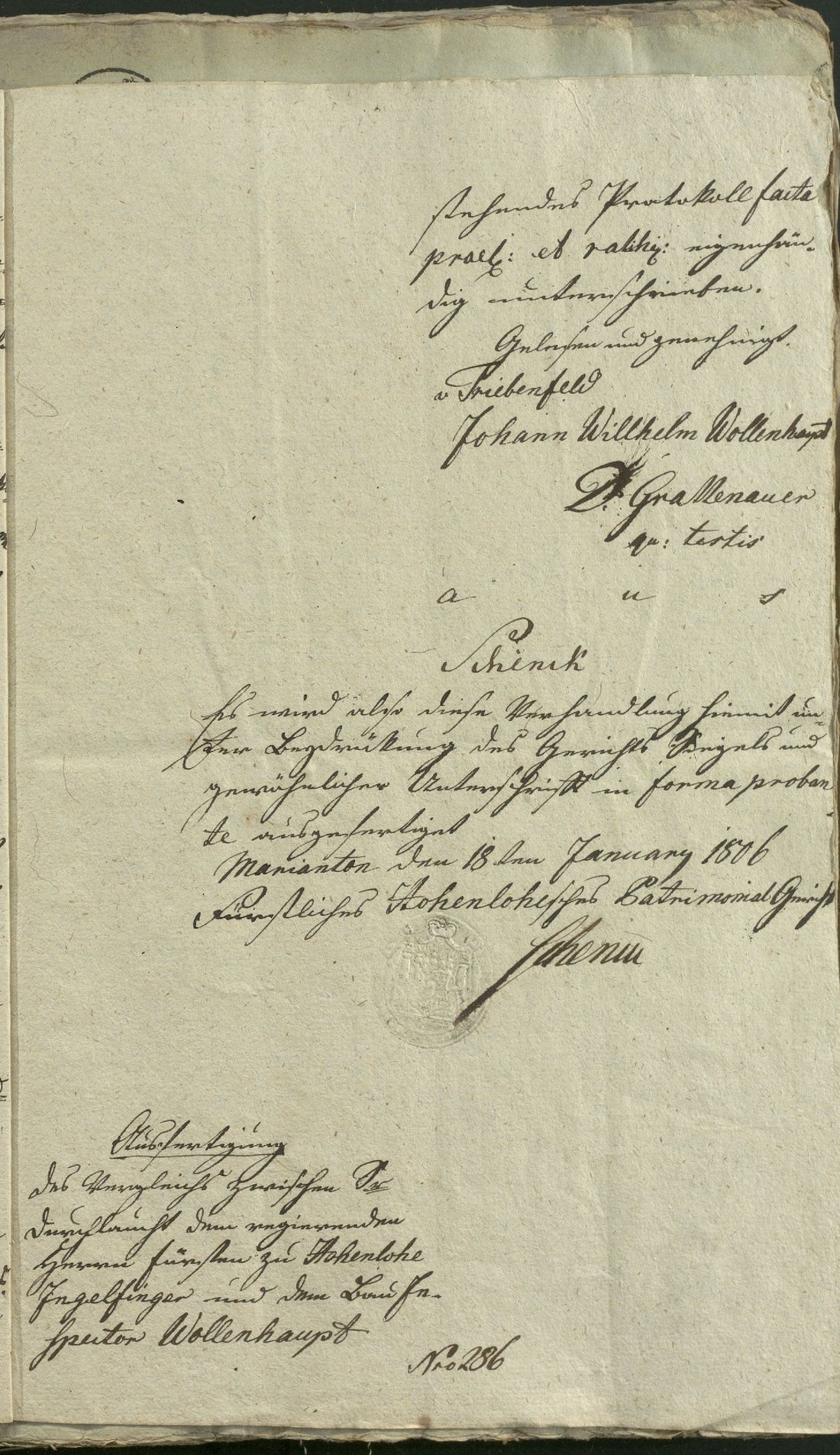 Manuscript page 15 of letter 10