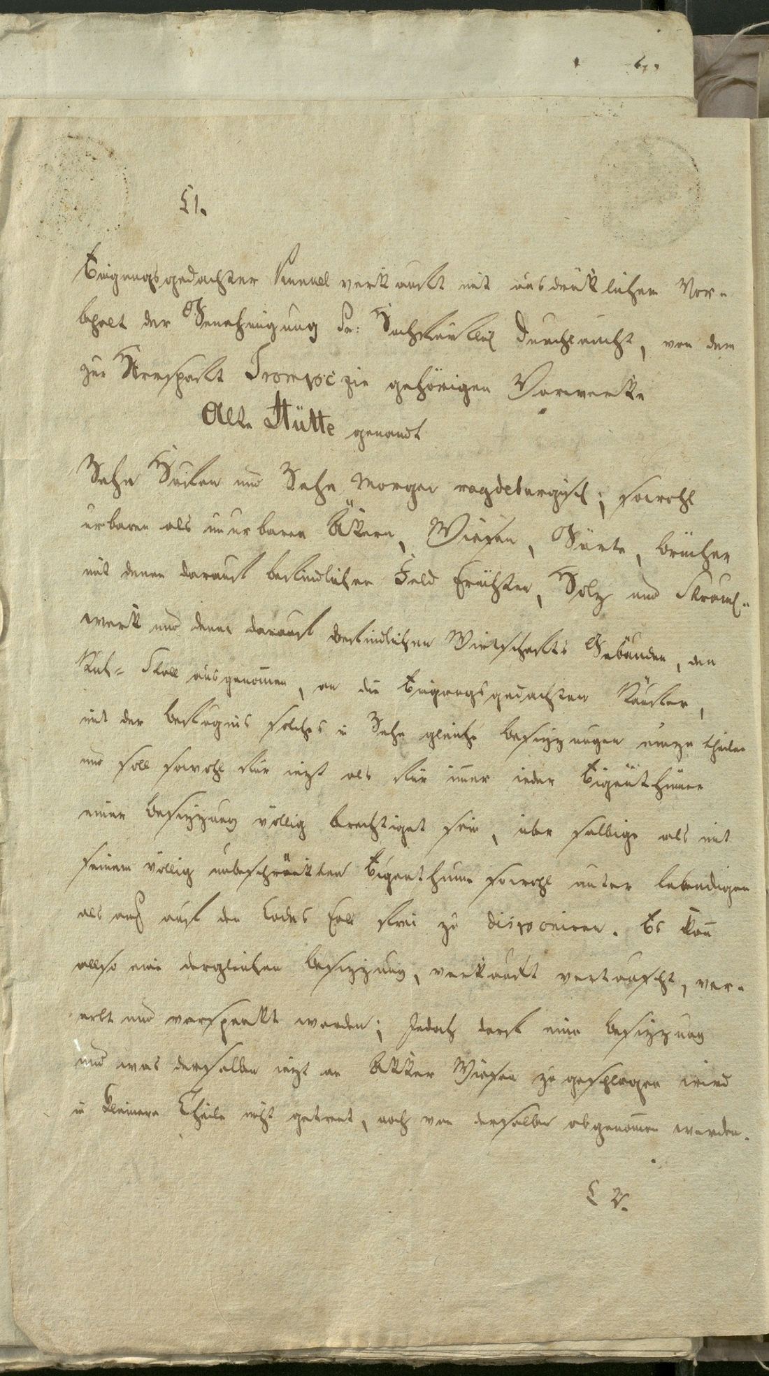 Manuscript page 2 of letter 17