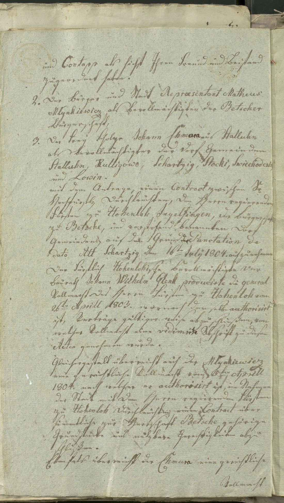 Manuscript page 2 of letter 19