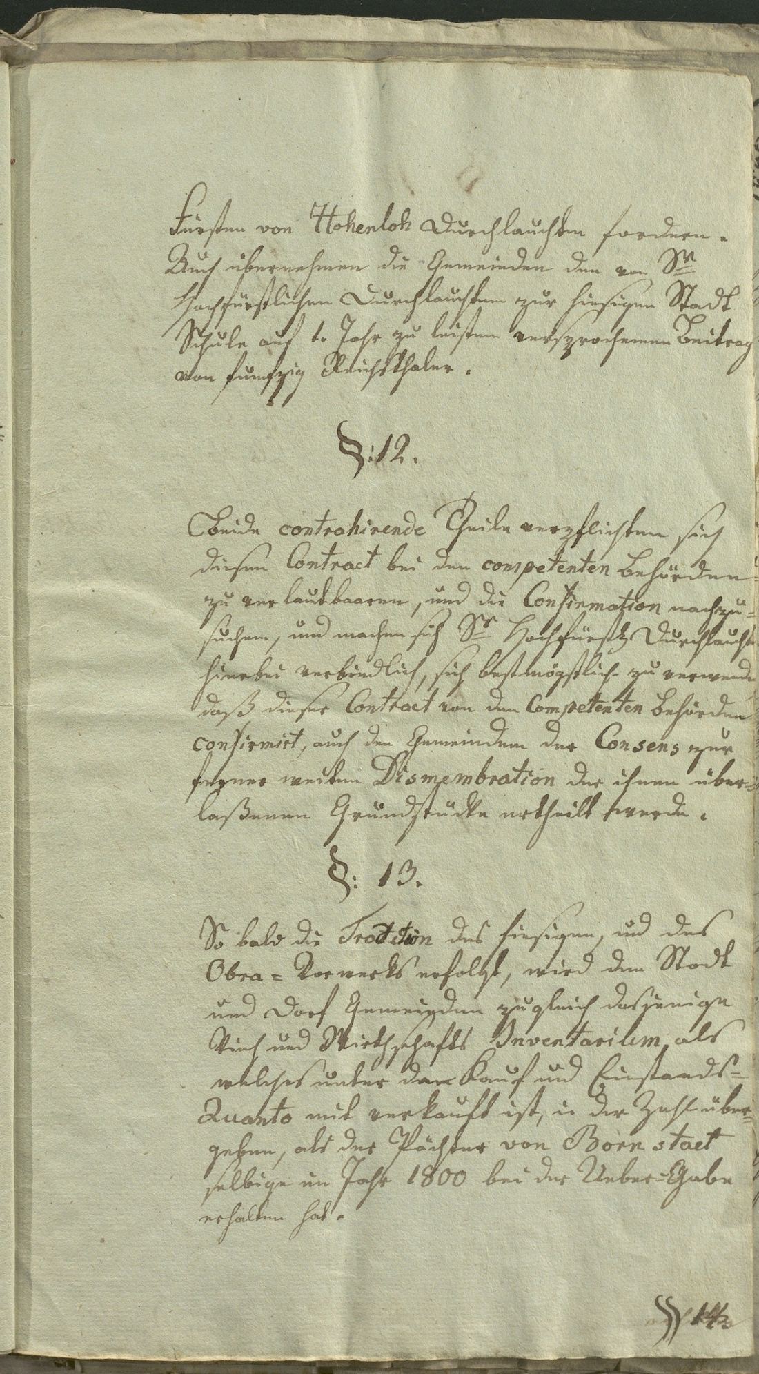Manuscript page 13 of letter 19