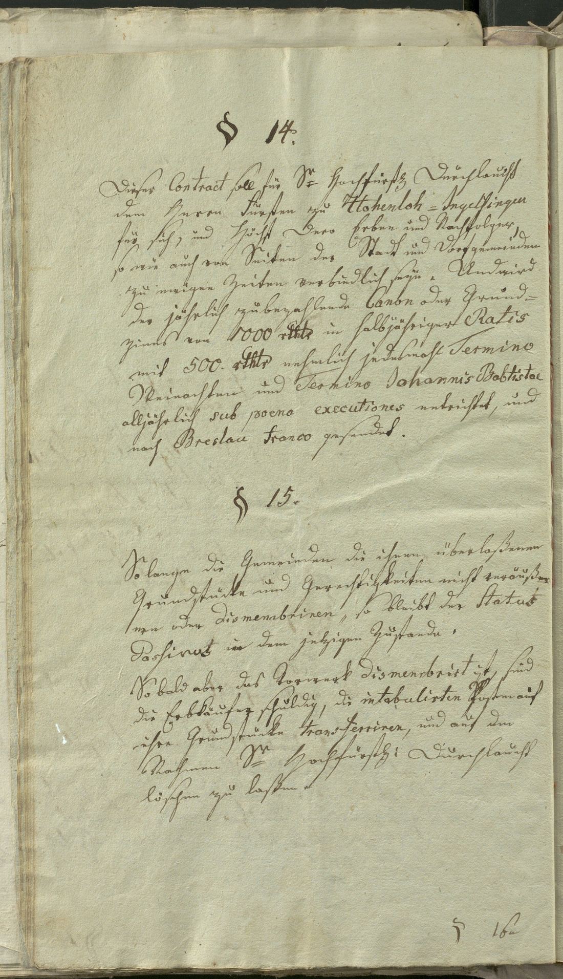 Manuscript page 14 of letter 19