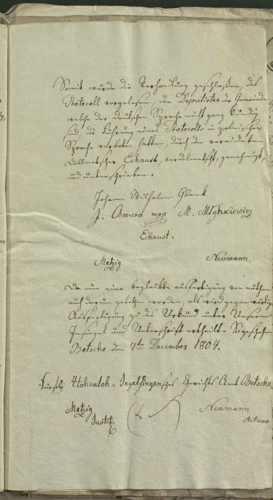 Manuscript page 19 of letter 19