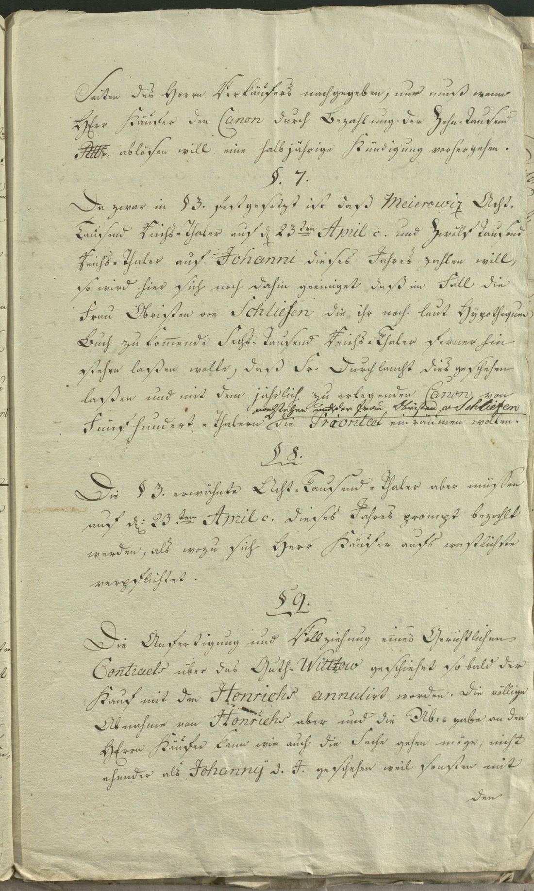Manuscript page 3 of letter 21