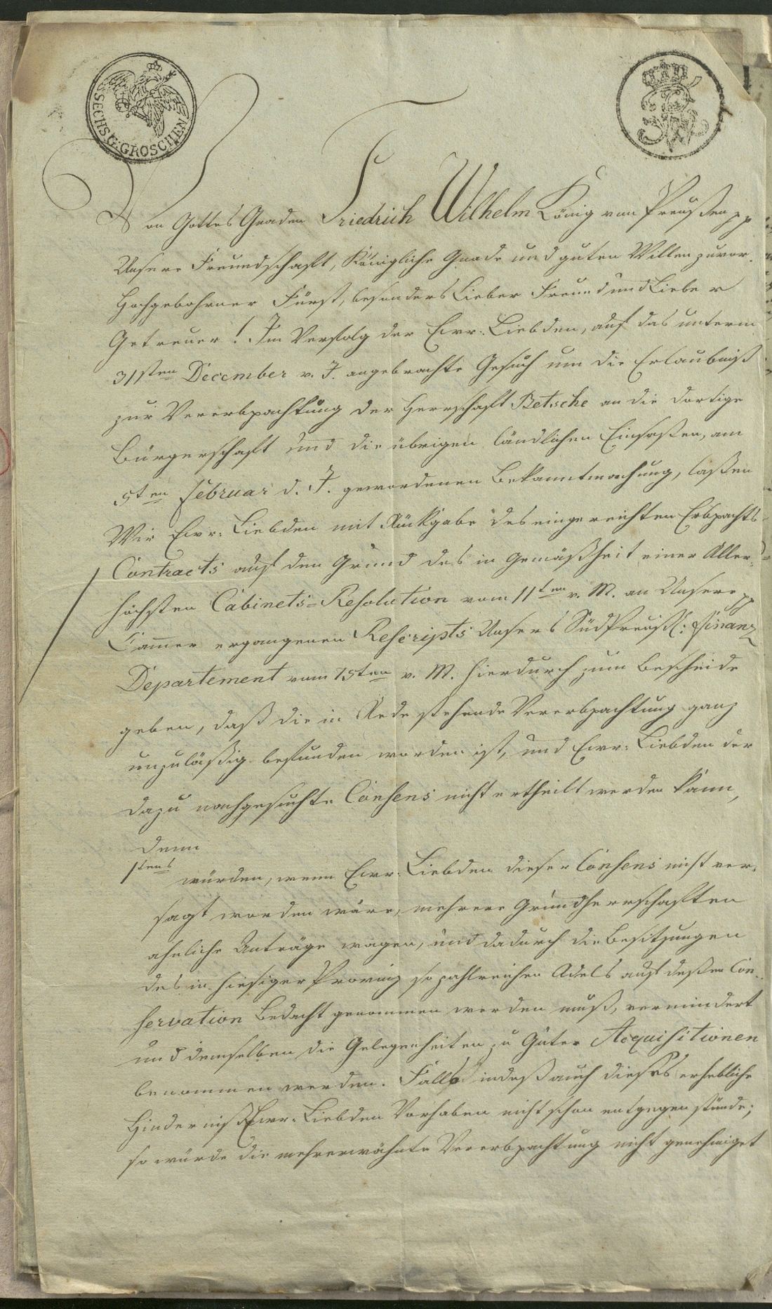 Manuscript page 1 of letter 24