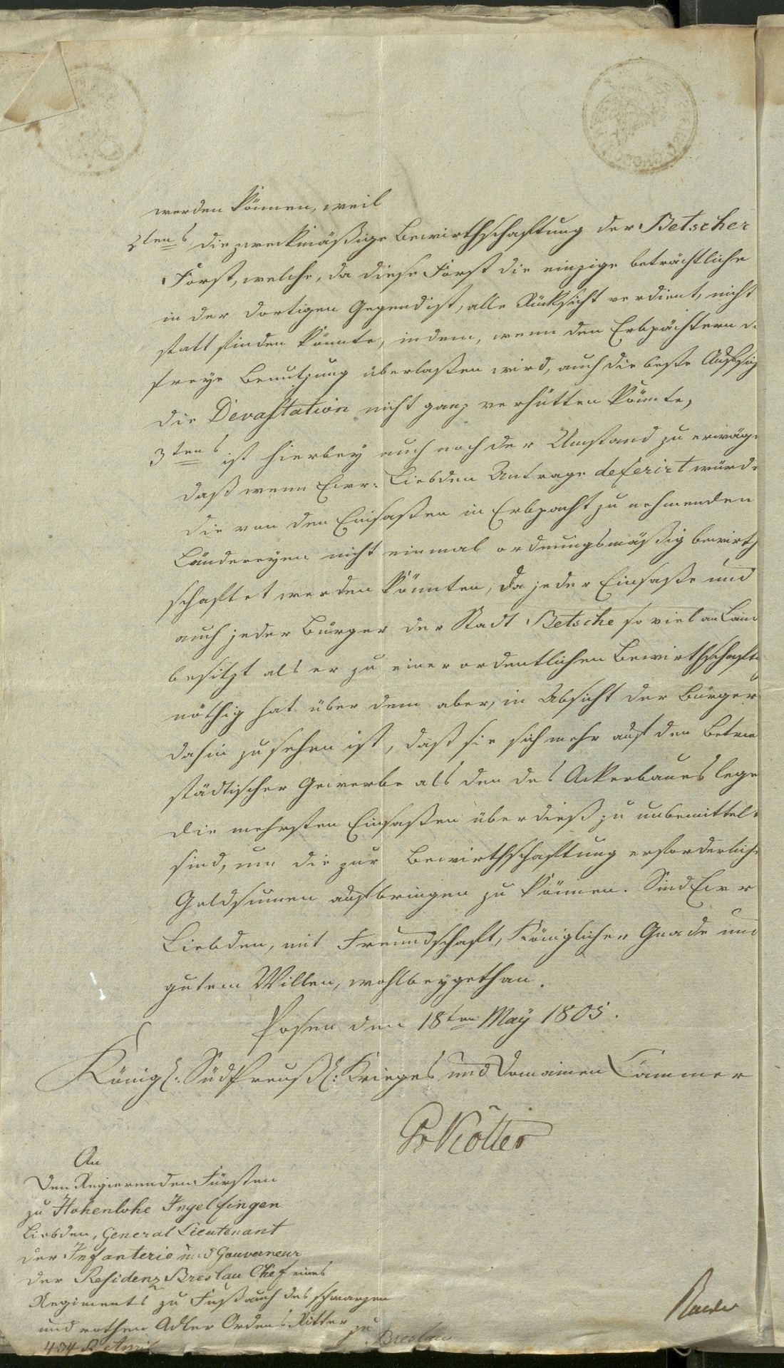 Manuscript page 2 of letter 24