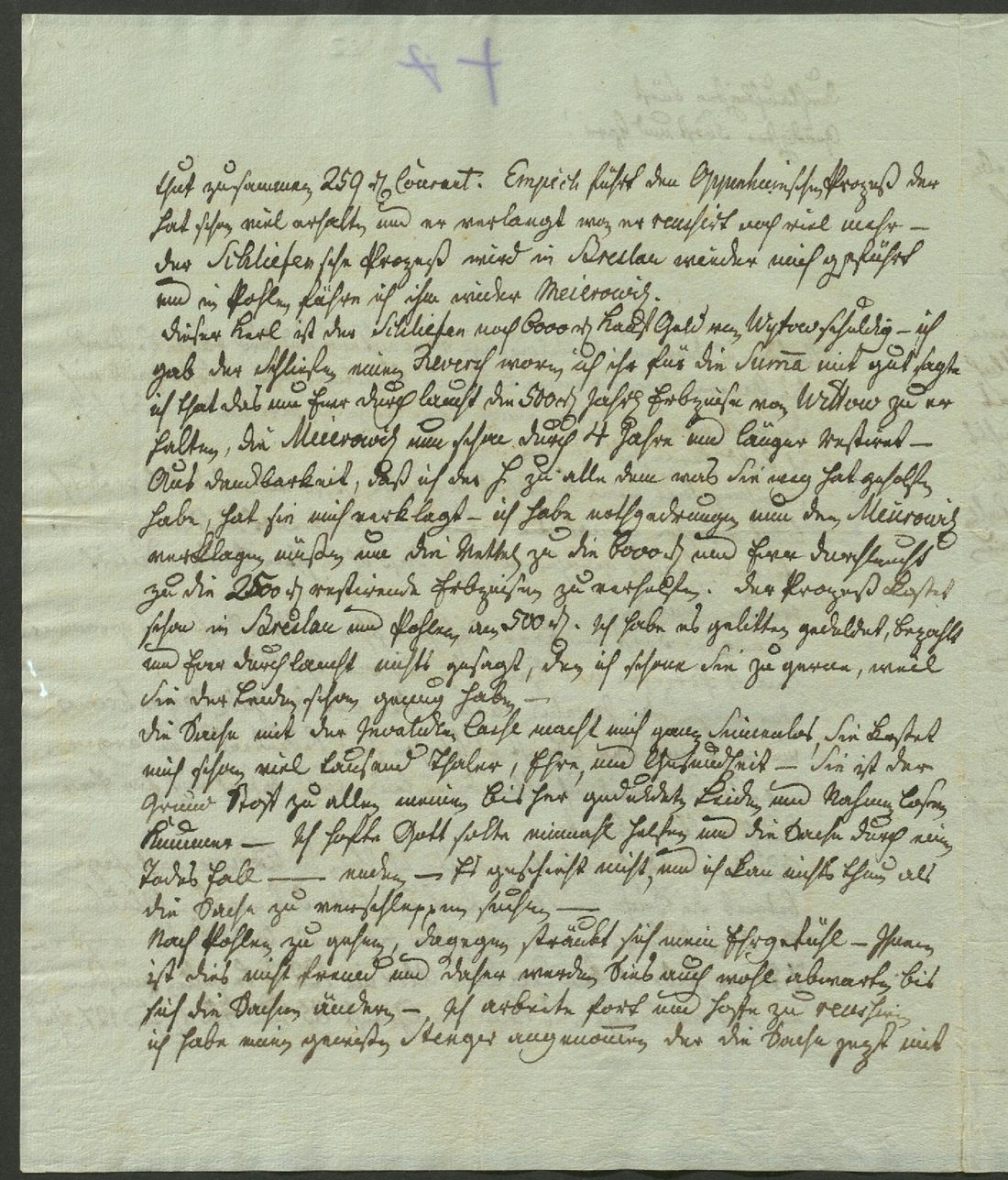 Manuscript page 2 of letter 22