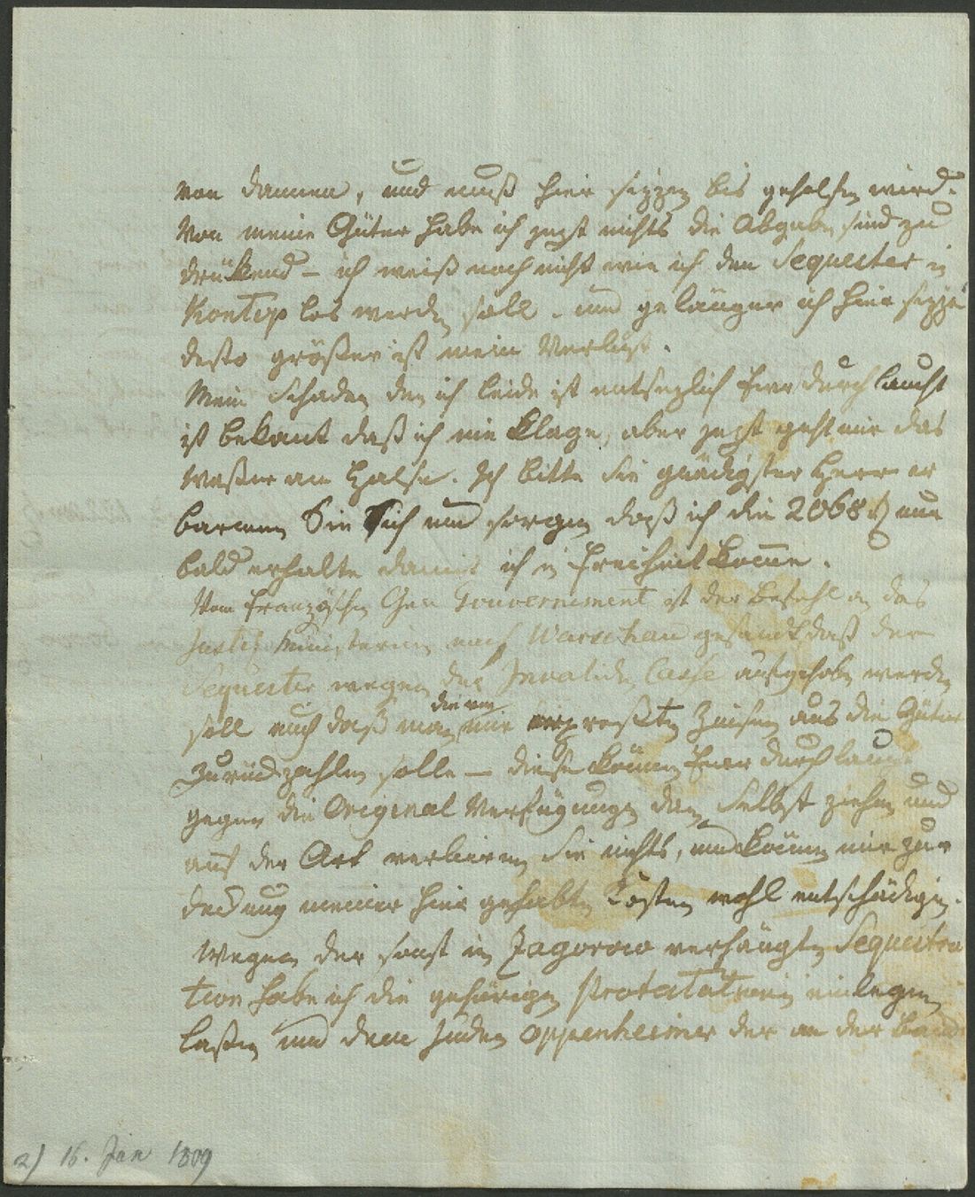 Manuscript page 5 of letter 42