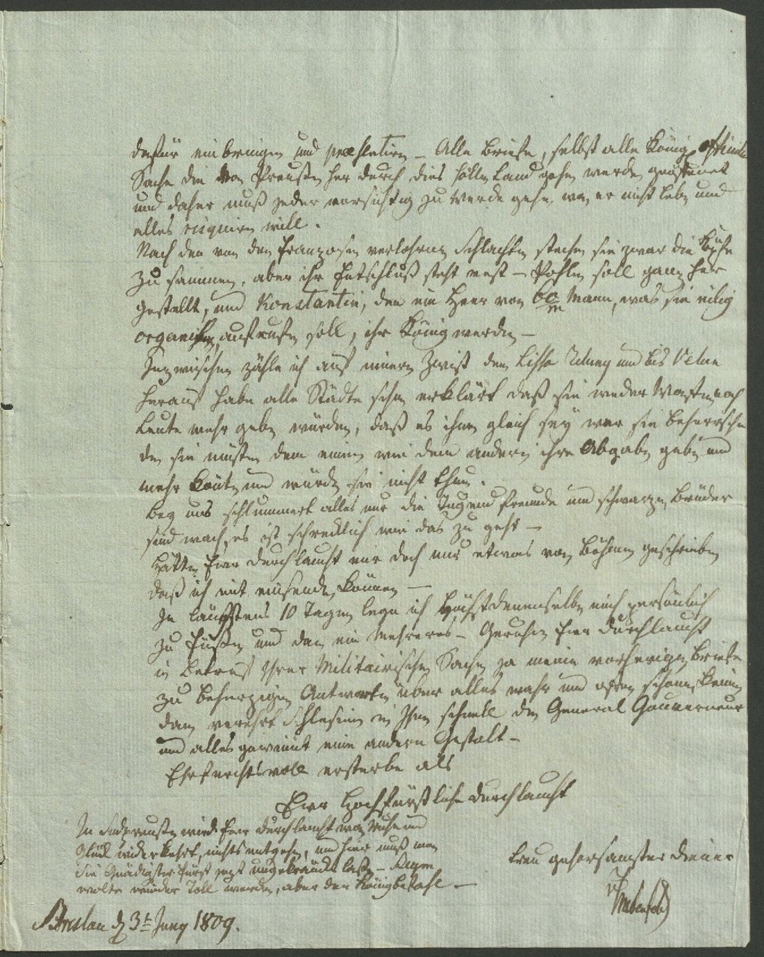 Manuscript page 3 of letter 58