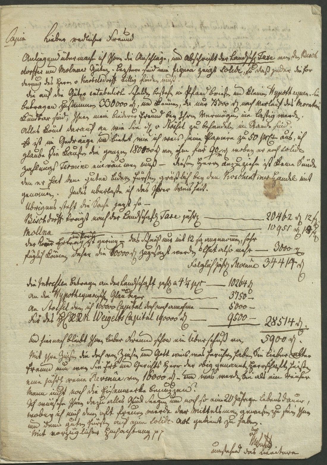 Manuscript page 2 of letter 64