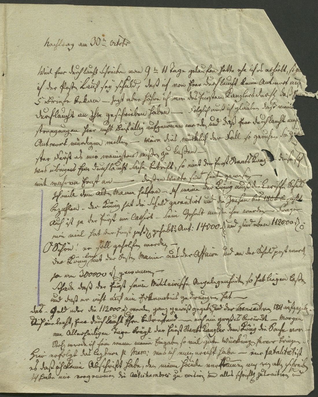 Manuscript page 4 of letter 64