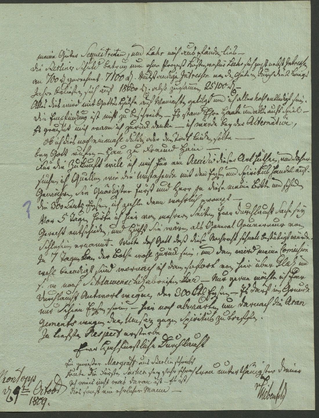 Manuscript page 3 of letter 65