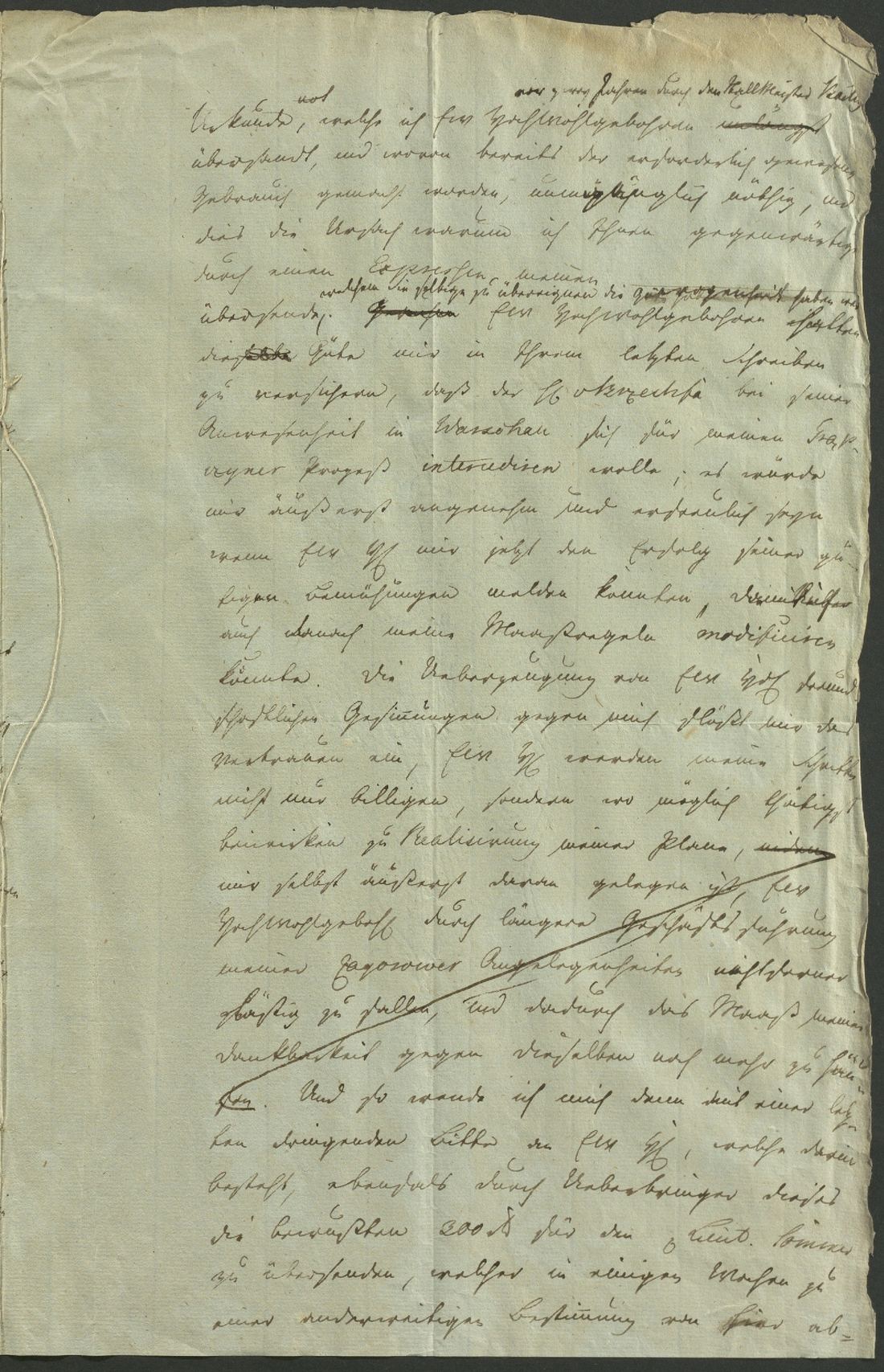 Manuscript page 3 of letter 72