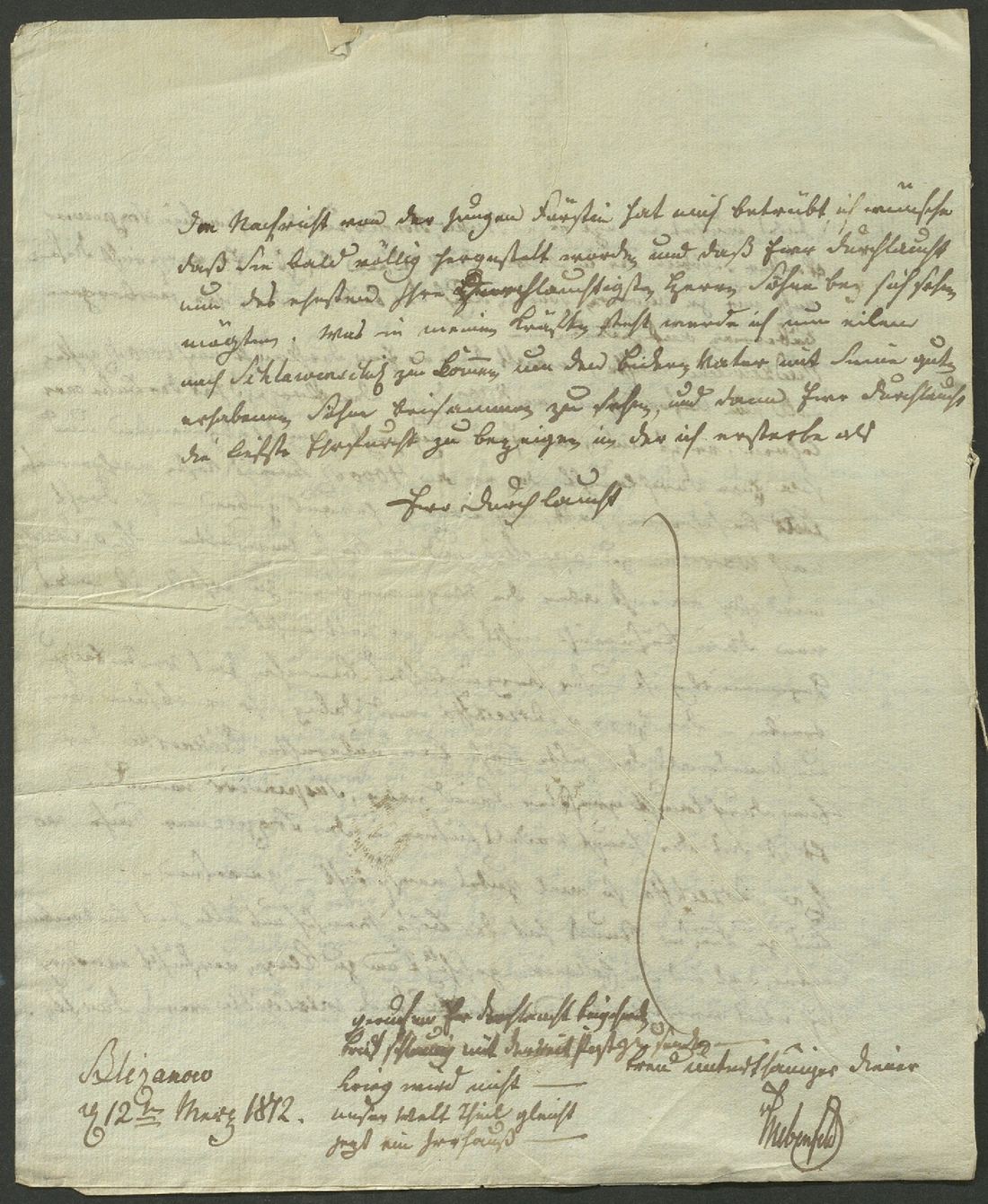 Manuscript page 4 of letter 72b