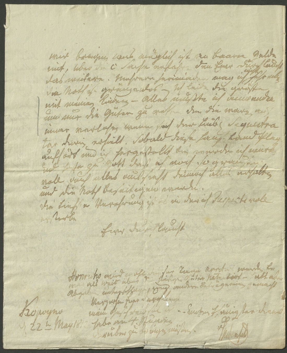 Manuscript page 4 of letter 72f