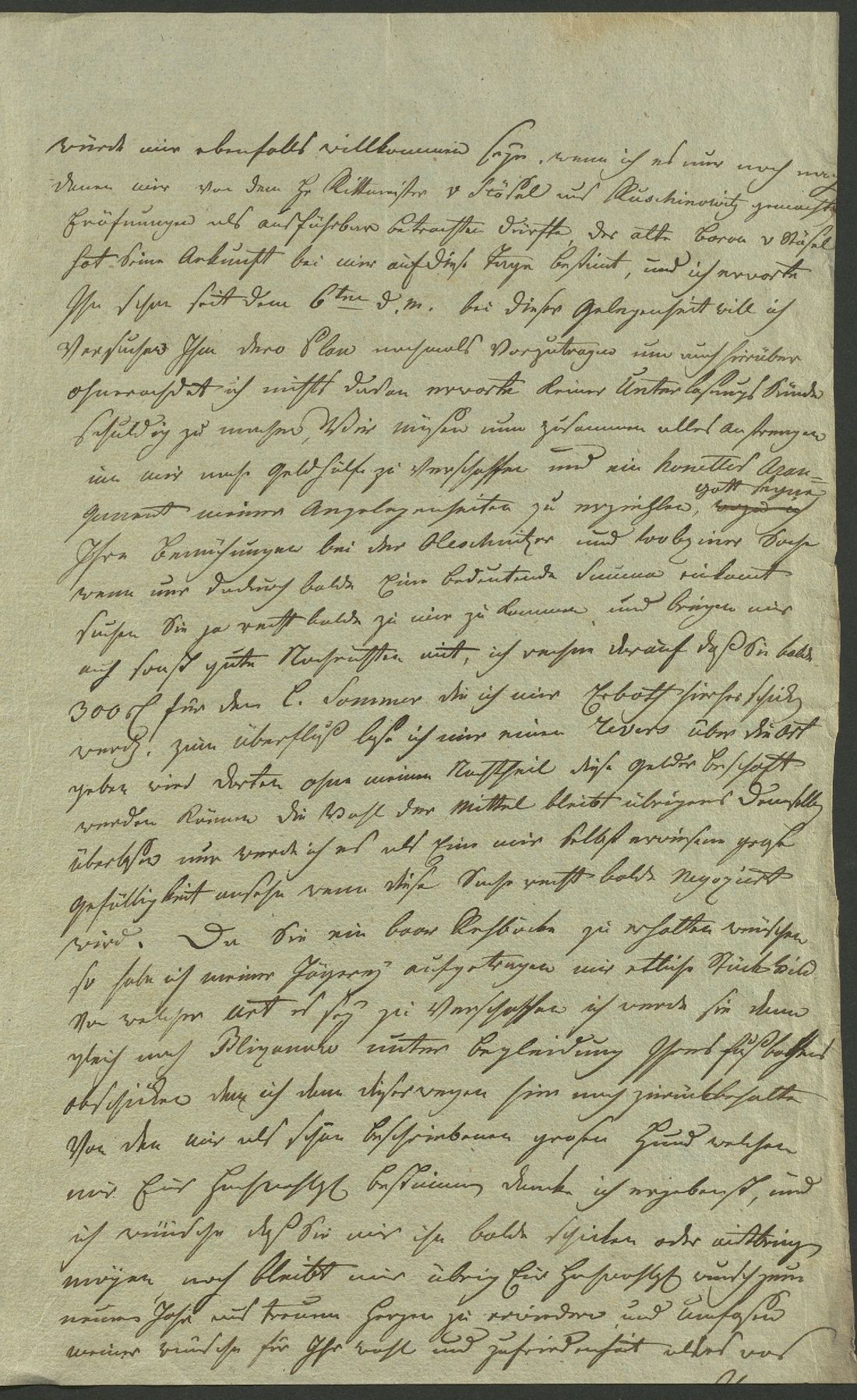 Manuscript page 3 of letter 73