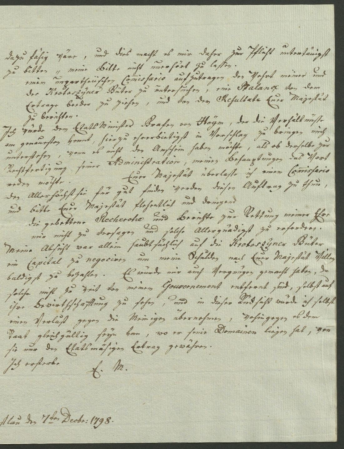 Manuscript page 3 of letter 86